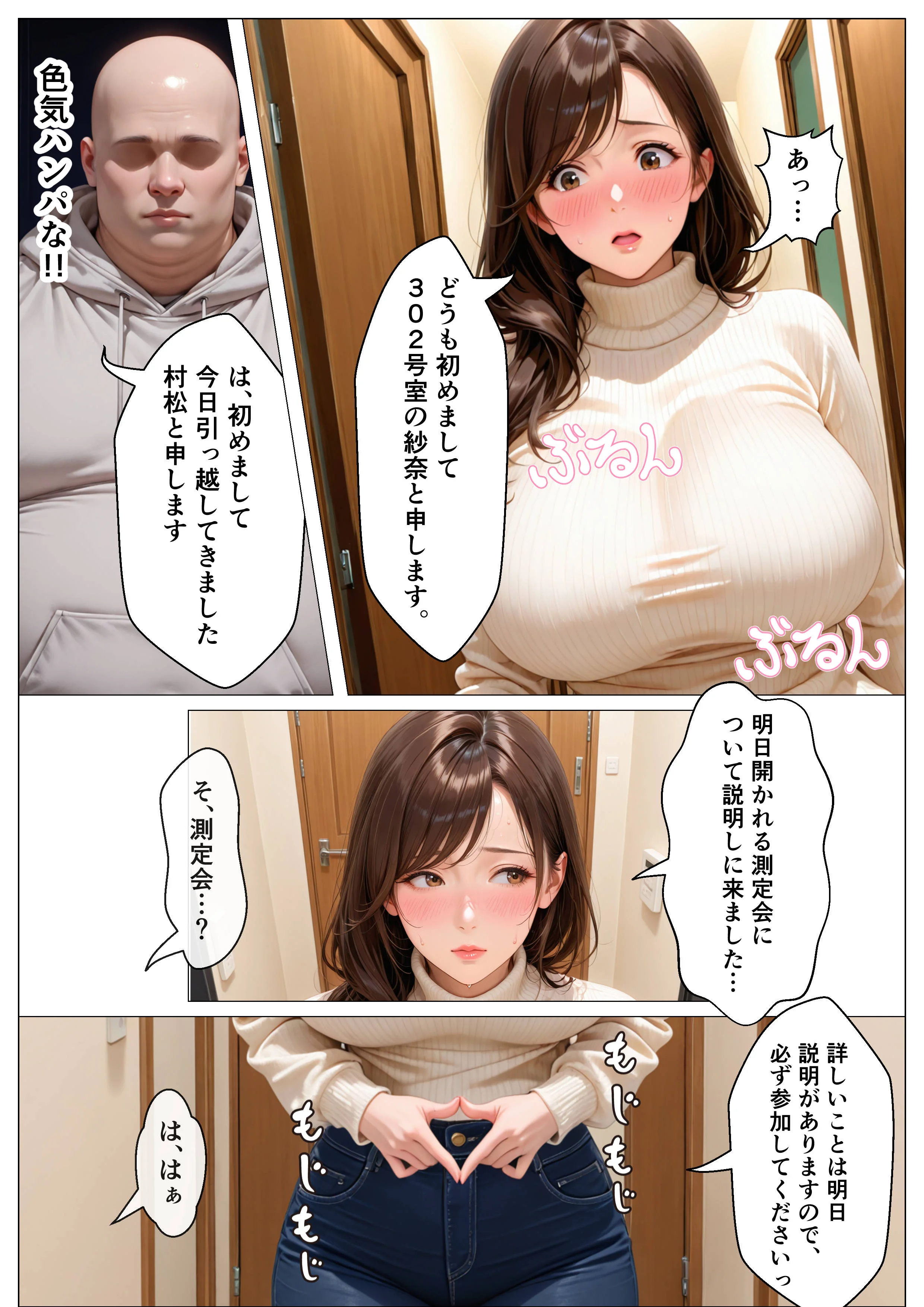 俺のアパートはチンポの長さで序列が決まる世界 辱め・熟女・人妻・主婦 サンプル3ページ目（オナット製造）