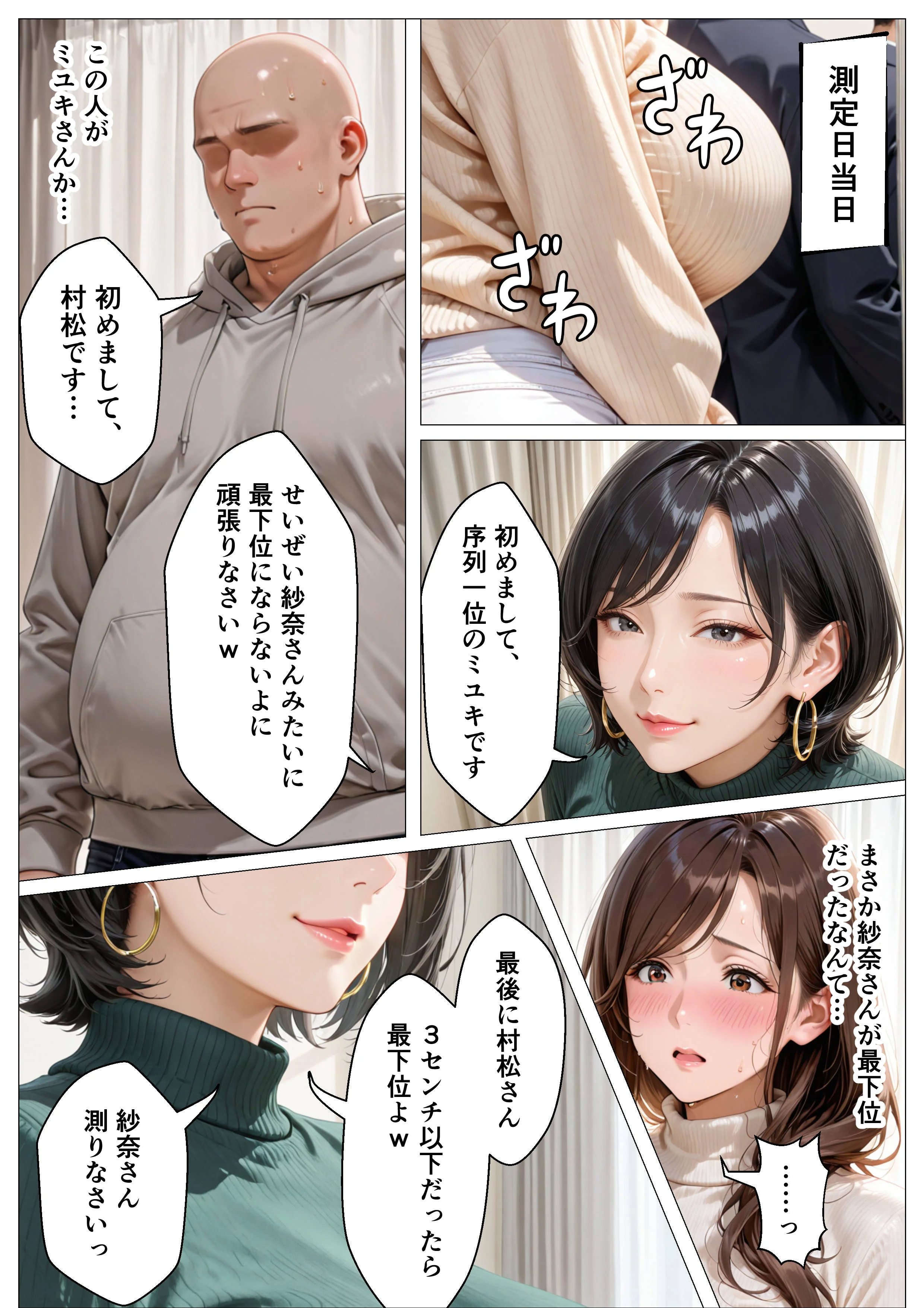 俺のアパートはチンポの長さで序列が決まる世界 辱め・熟女・人妻・主婦 サンプル6ページ目（オナット製造）