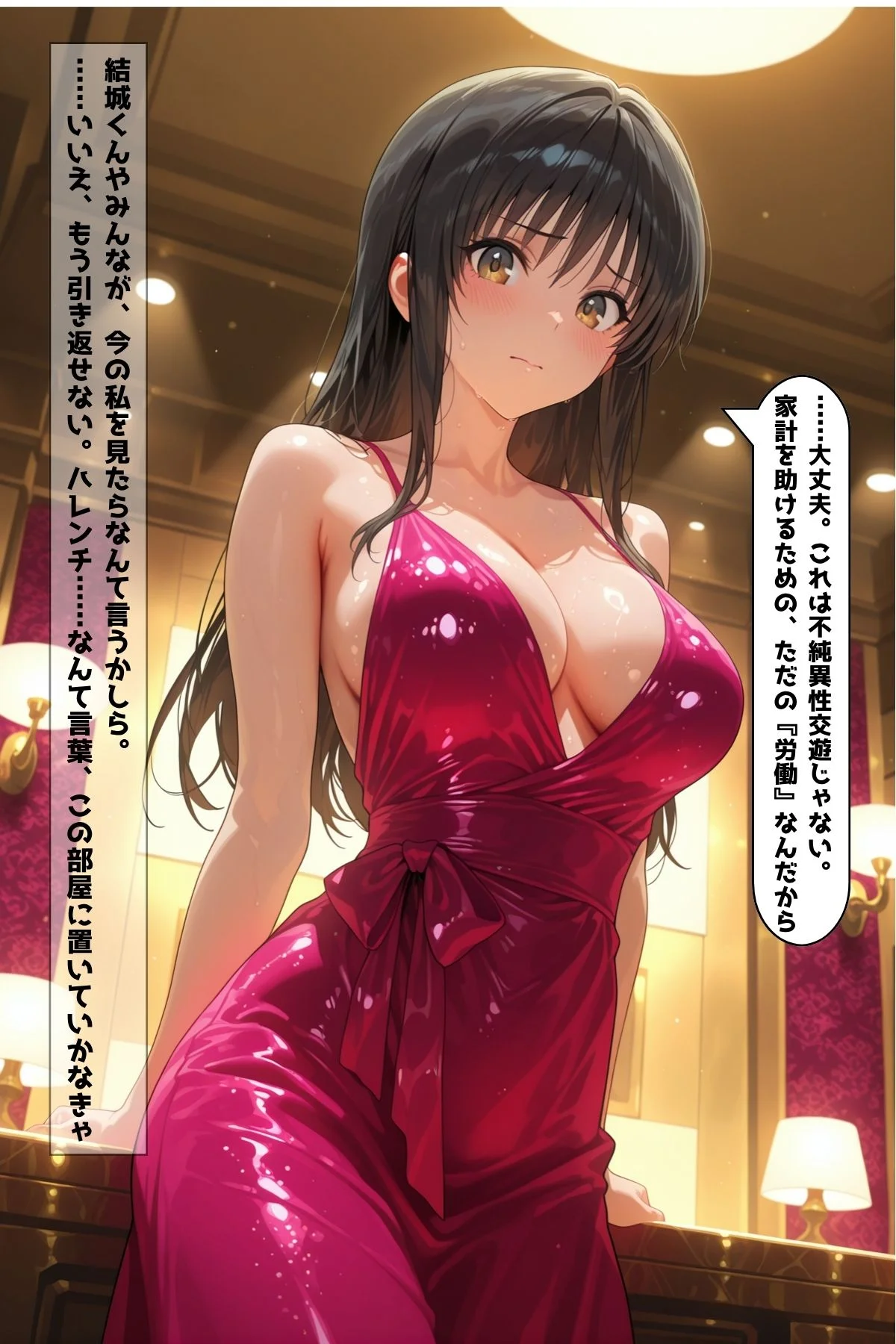 泡に消える羞恥心 ー私がソープでバイトを始めた理由ー 学園もの・巨乳・寝取り・寝取られ・NTR サンプル4ページ目（凛ぐらむ）