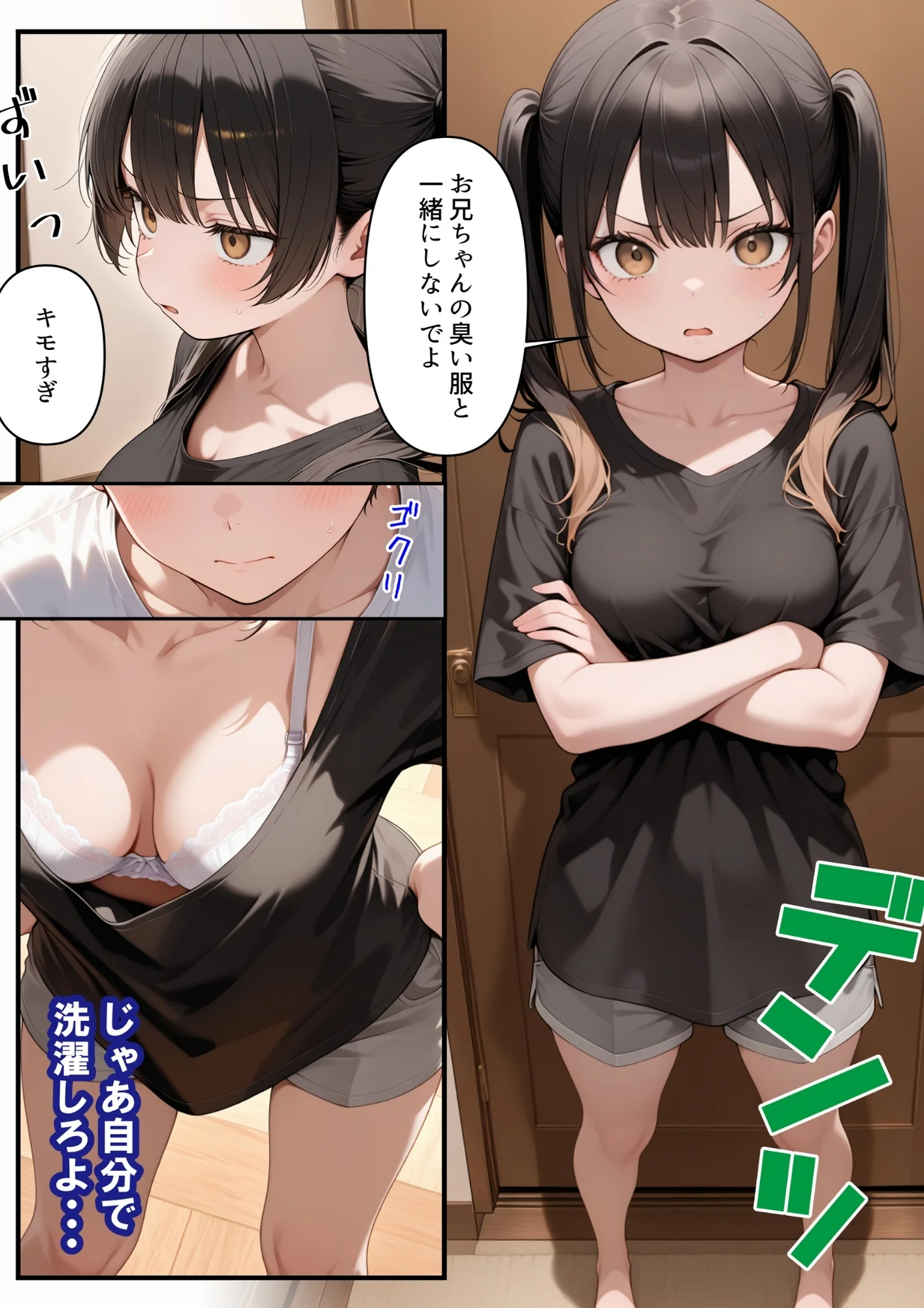 めちゃくちゃ生意気な現役女子校生アイドルの妹のパンツでシコっていたら... アイドル・アナル・オナニー サンプル2ページ目(ルミナ)