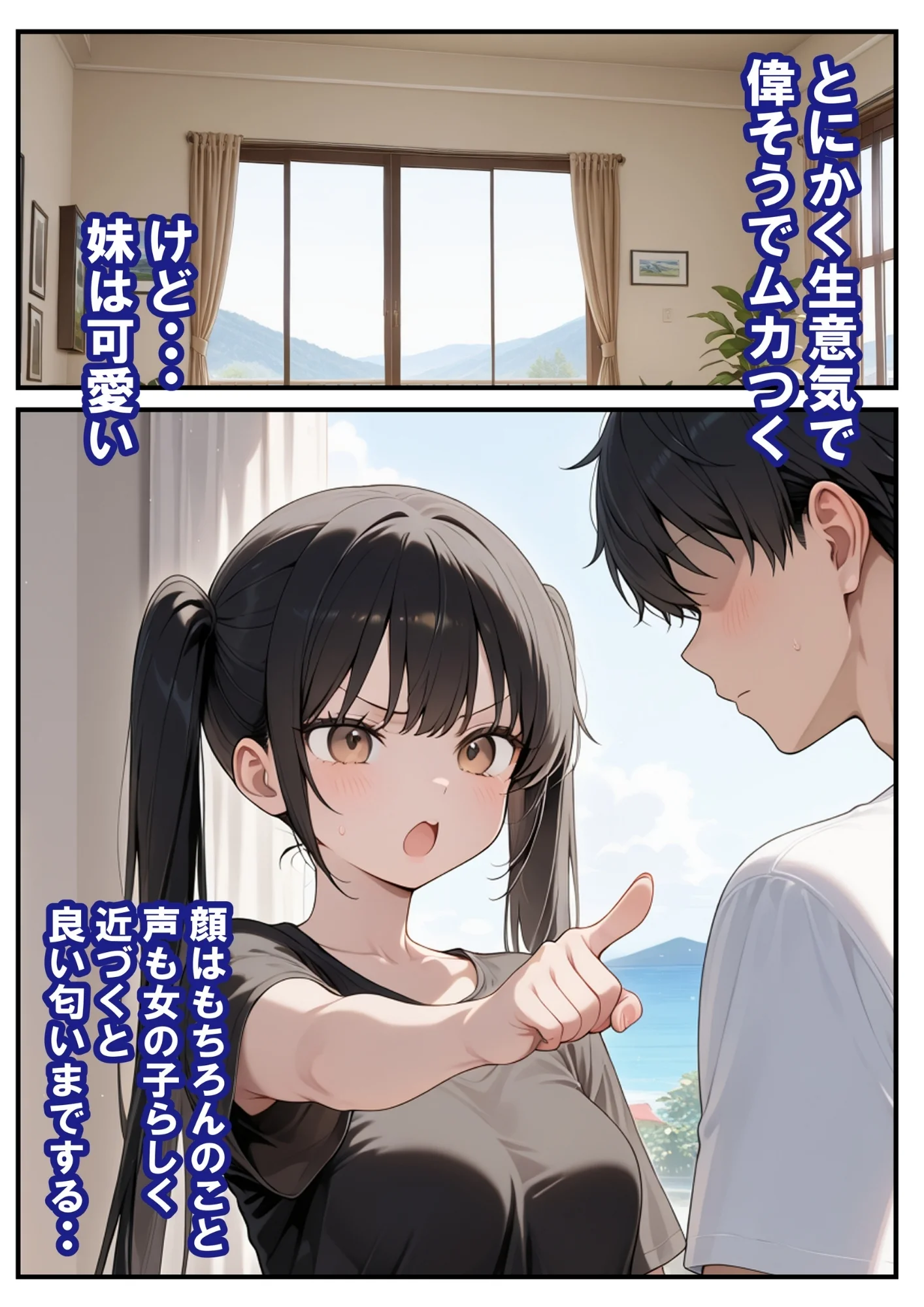 めちゃくちゃ生意気な現役女子校生アイドルの妹のパンツでシコっていたら... アイドル・アナル・オナニー サンプル4ページ目(ルミナ)