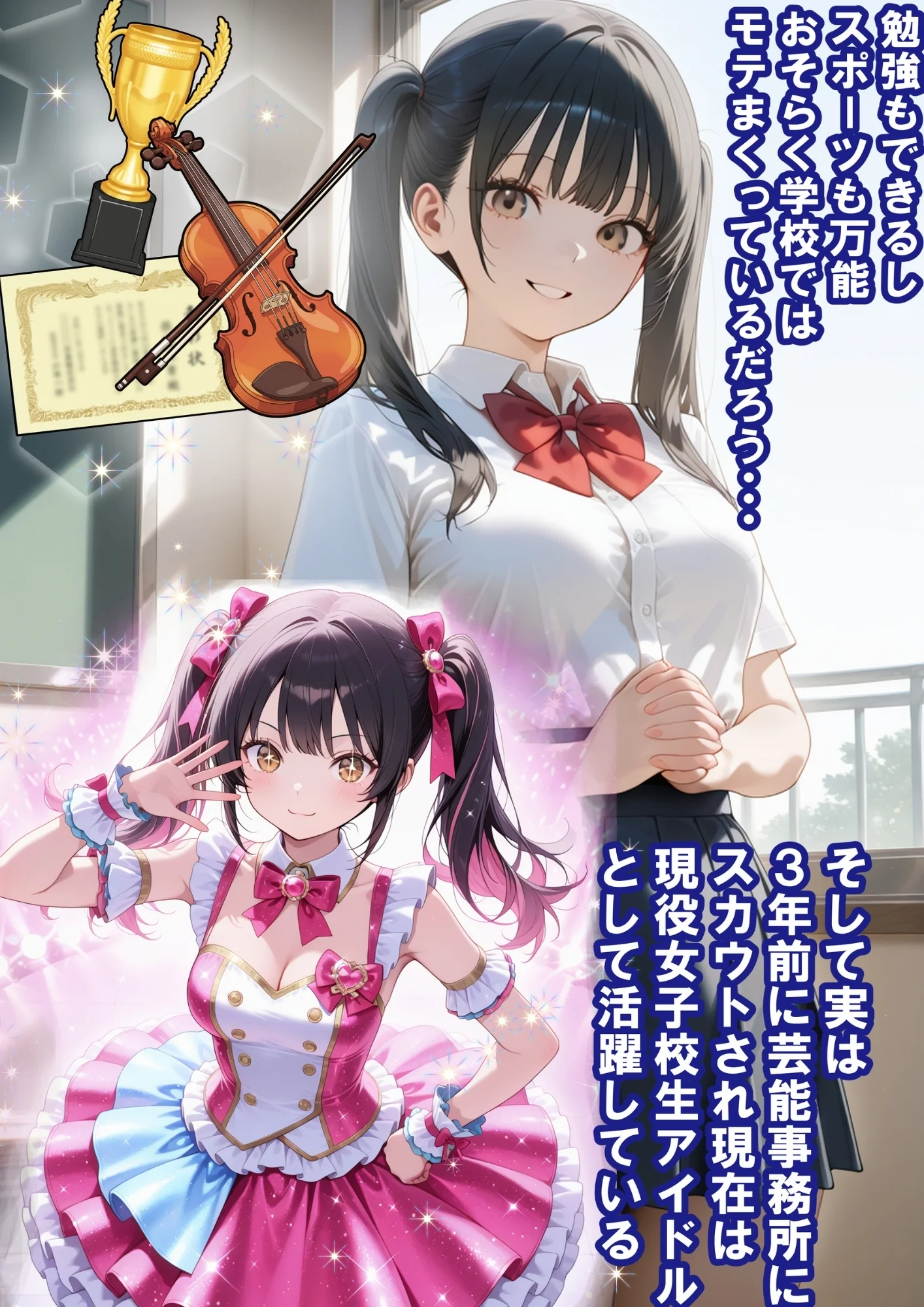 めちゃくちゃ生意気な現役女子校生アイドルの妹のパンツでシコっていたら... アイドル・アナル・オナニー サンプル5ページ目(ルミナ)