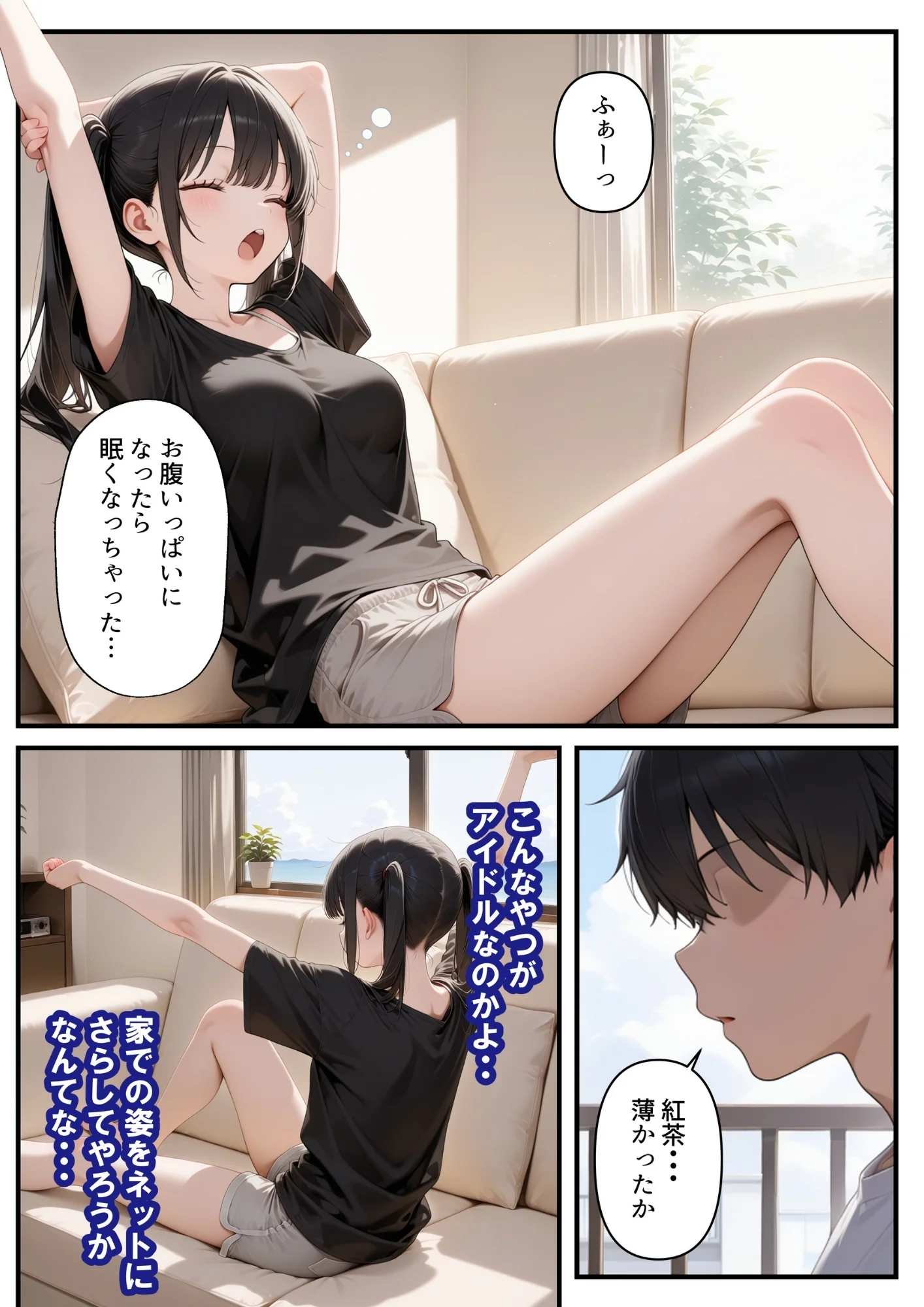 めちゃくちゃ生意気な現役女子校生アイドルの妹のパンツでシコっていたら... アイドル・アナル・オナニー サンプル12ページ目(ルミナ)