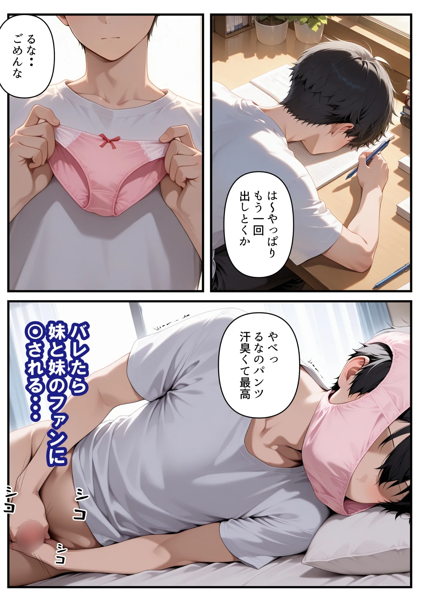 めちゃくちゃ生意気な現役女子校生アイドルの妹のパンツでシコっていたら... アイドル・アナル・オナニー サンプル16ページ目(ルミナ)