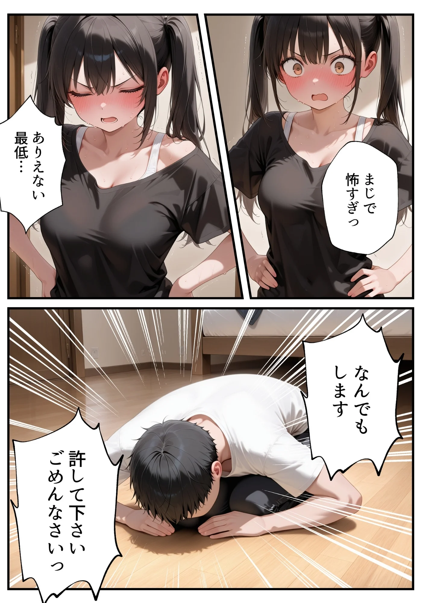 めちゃくちゃ生意気な現役女子校生アイドルの妹のパンツでシコっていたら... アイドル・アナル・オナニー サンプル23ページ目(ルミナ)