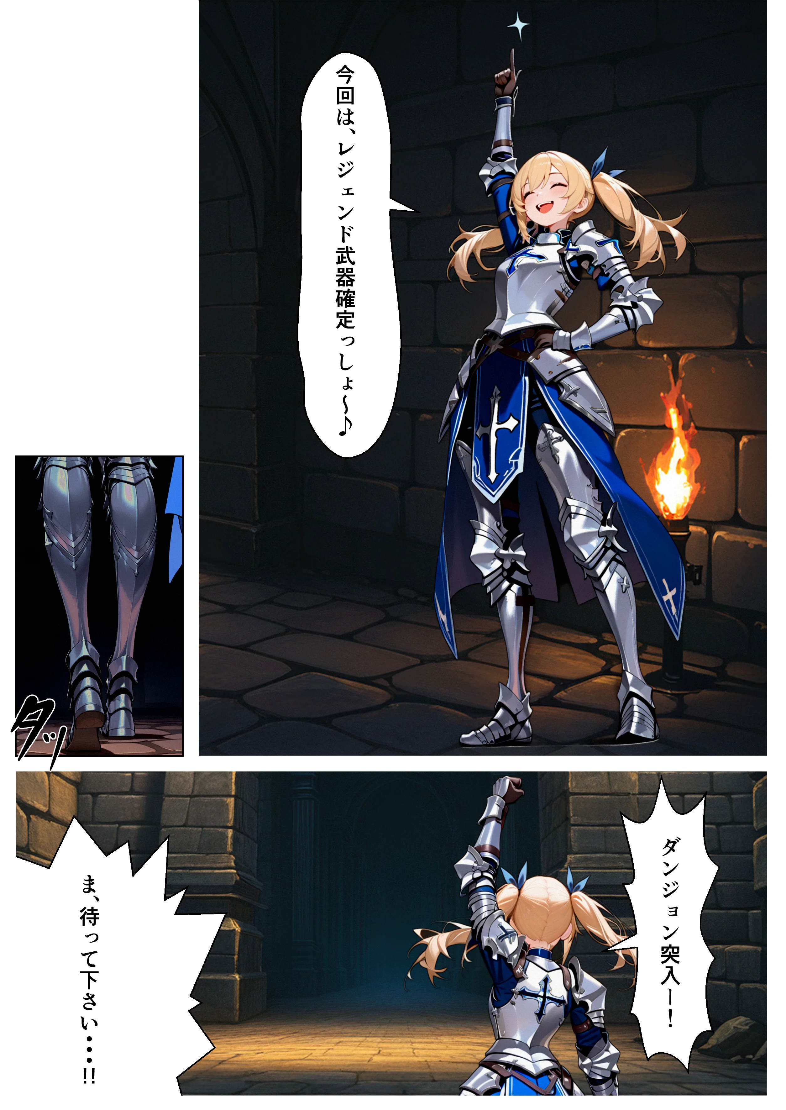 ダンジョンの罠は快楽でしか解除できないッ！？〜パシリの俺と格上女だけのパーティ〜 Trap.1 アヘ顔・ファンタジー・フルカラー サンプル4ページ目(世の中)