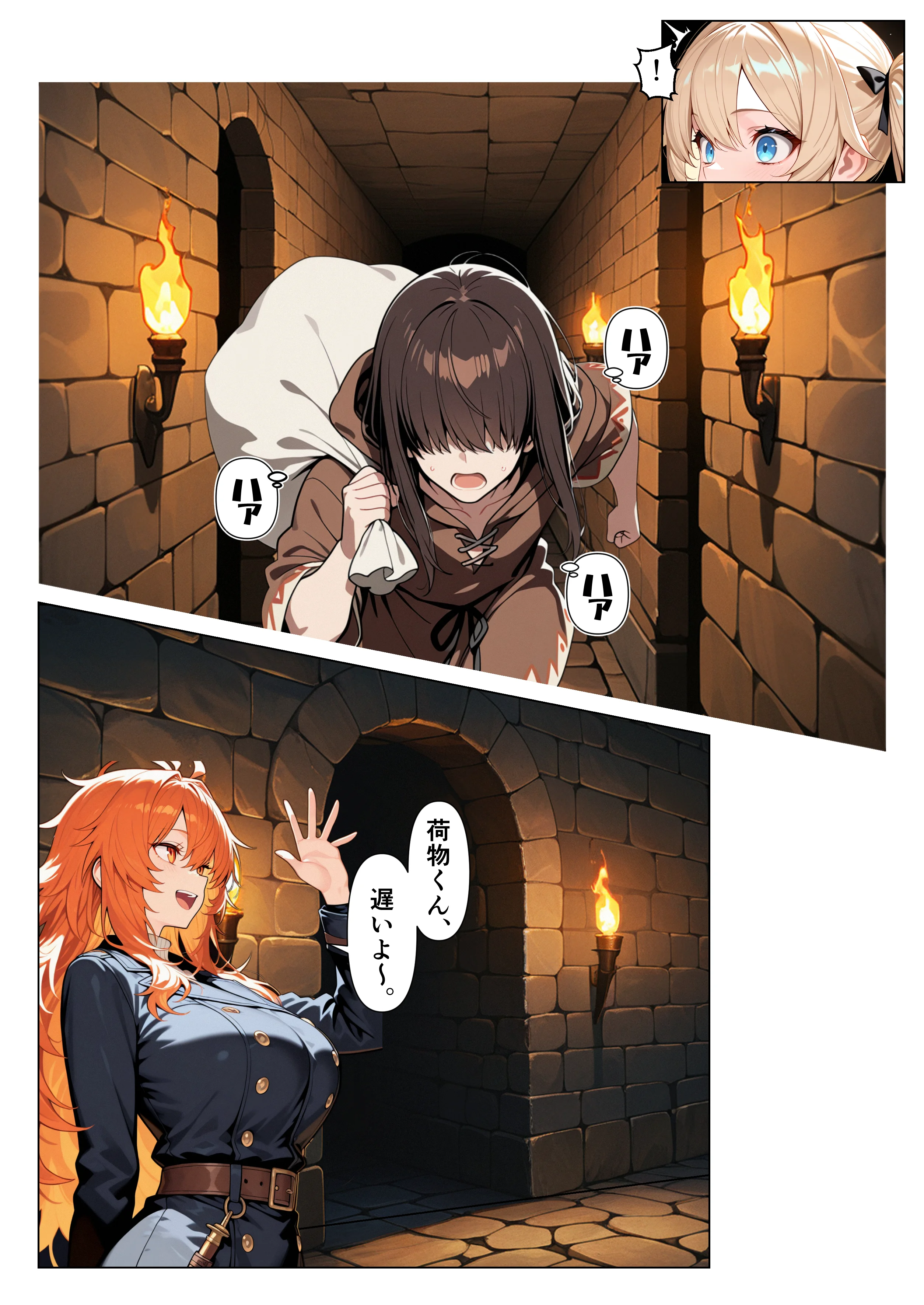 ダンジョンの罠は快楽でしか解除できないッ！？〜パシリの俺と格上女だけのパーティ〜 Trap.1 アヘ顔・ファンタジー・フルカラー サンプル5ページ目(世の中)