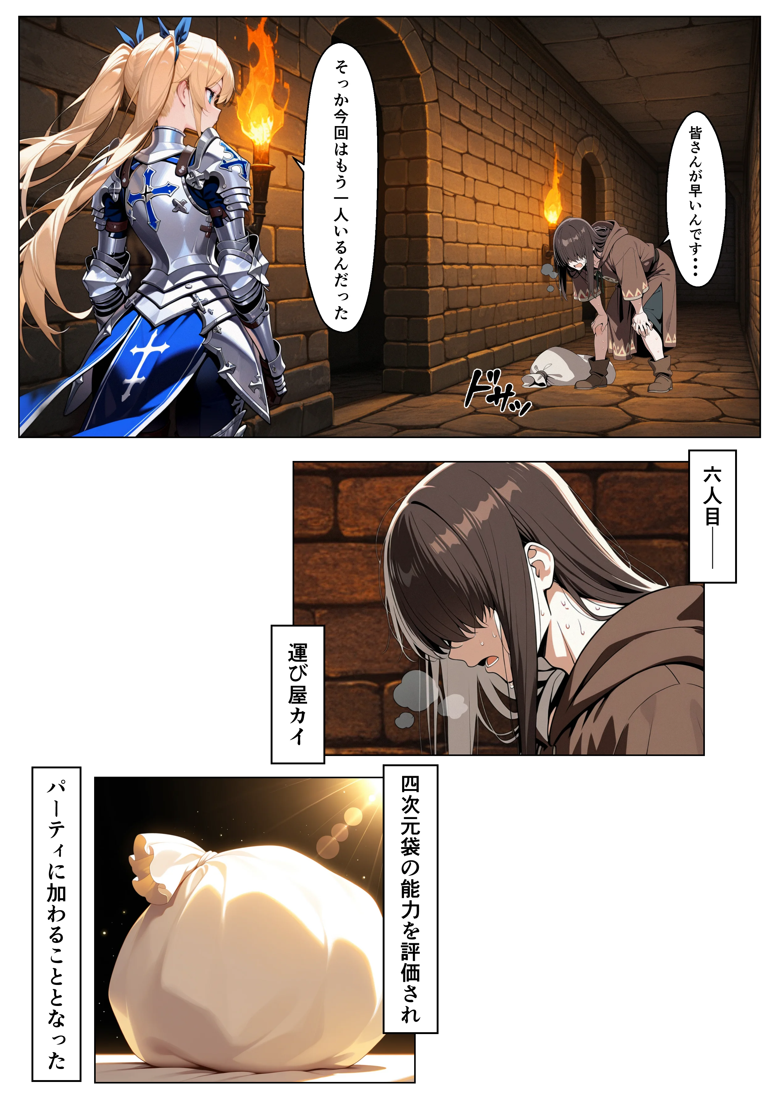 ダンジョンの罠は快楽でしか解除できないッ！？〜パシリの俺と格上女だけのパーティ〜 Trap.1 アヘ顔・ファンタジー・フルカラー サンプル6ページ目(世の中)