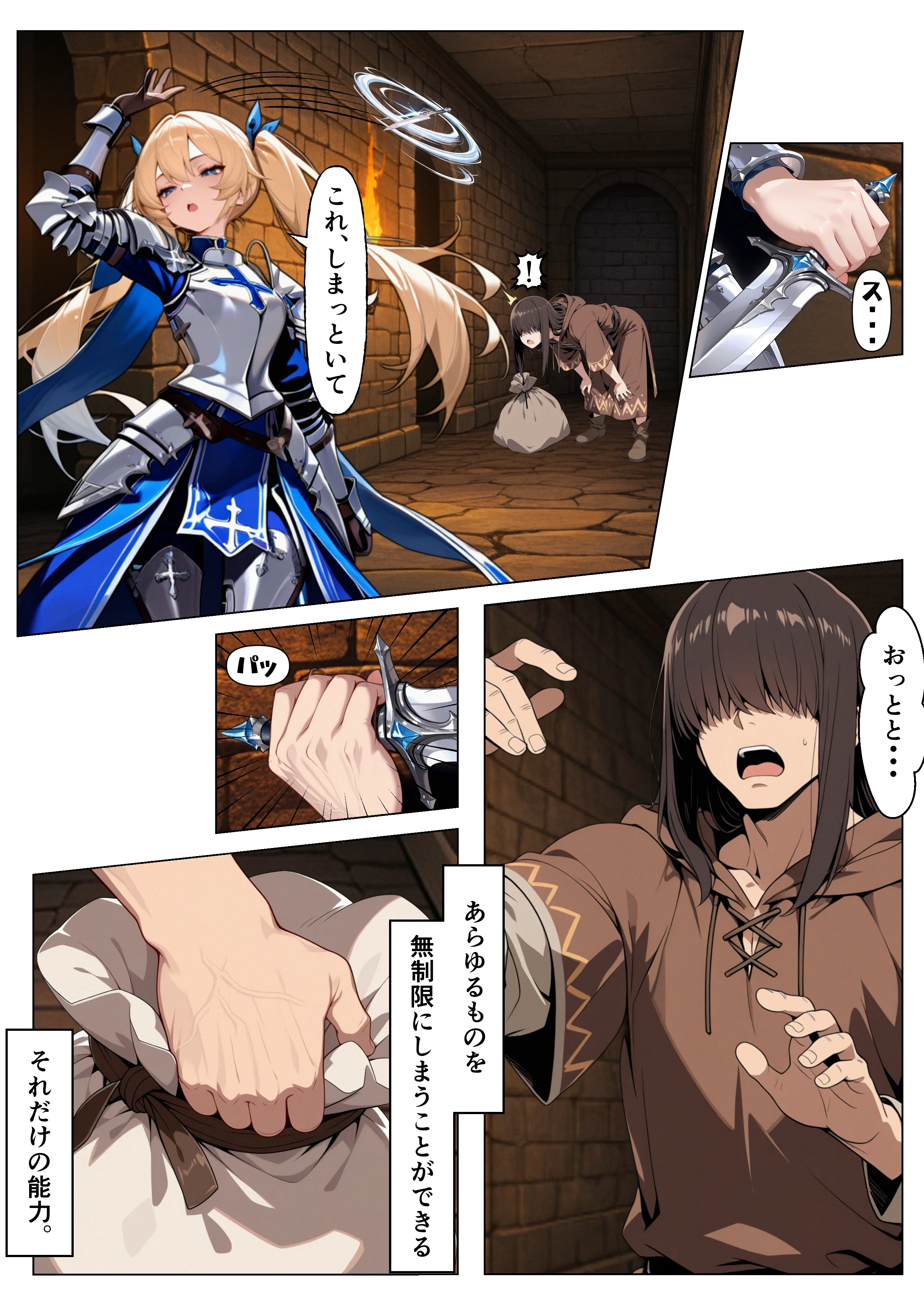 ダンジョンの罠は快楽でしか解除できないッ！？〜パシリの俺と格上女だけのパーティ〜 Trap.1 アヘ顔・ファンタジー・フルカラー サンプル7ページ目(世の中)