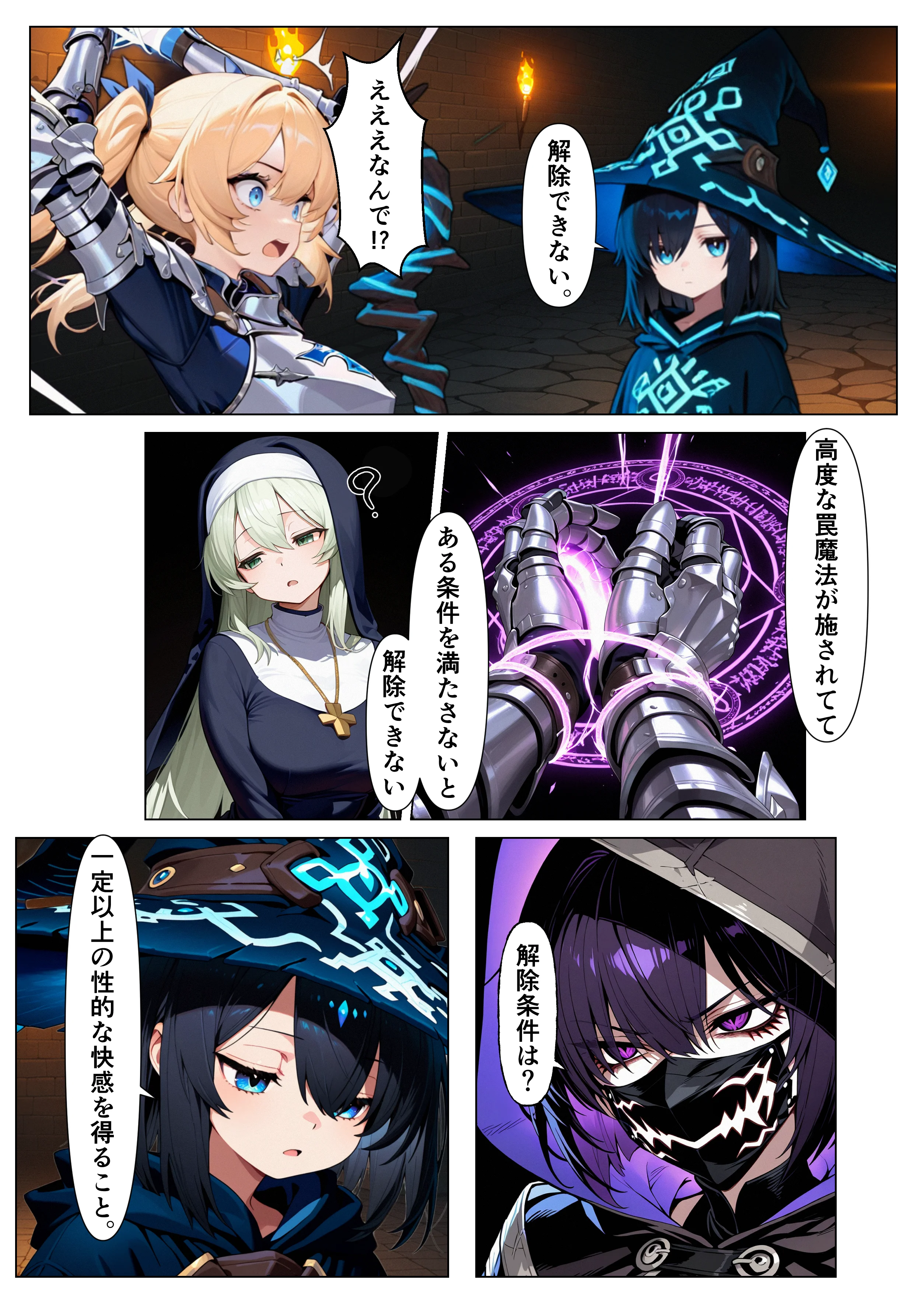 ダンジョンの罠は快楽でしか解除できないッ！？〜パシリの俺と格上女だけのパーティ〜 Trap.1 アヘ顔・ファンタジー・フルカラー サンプル15ページ目(世の中)