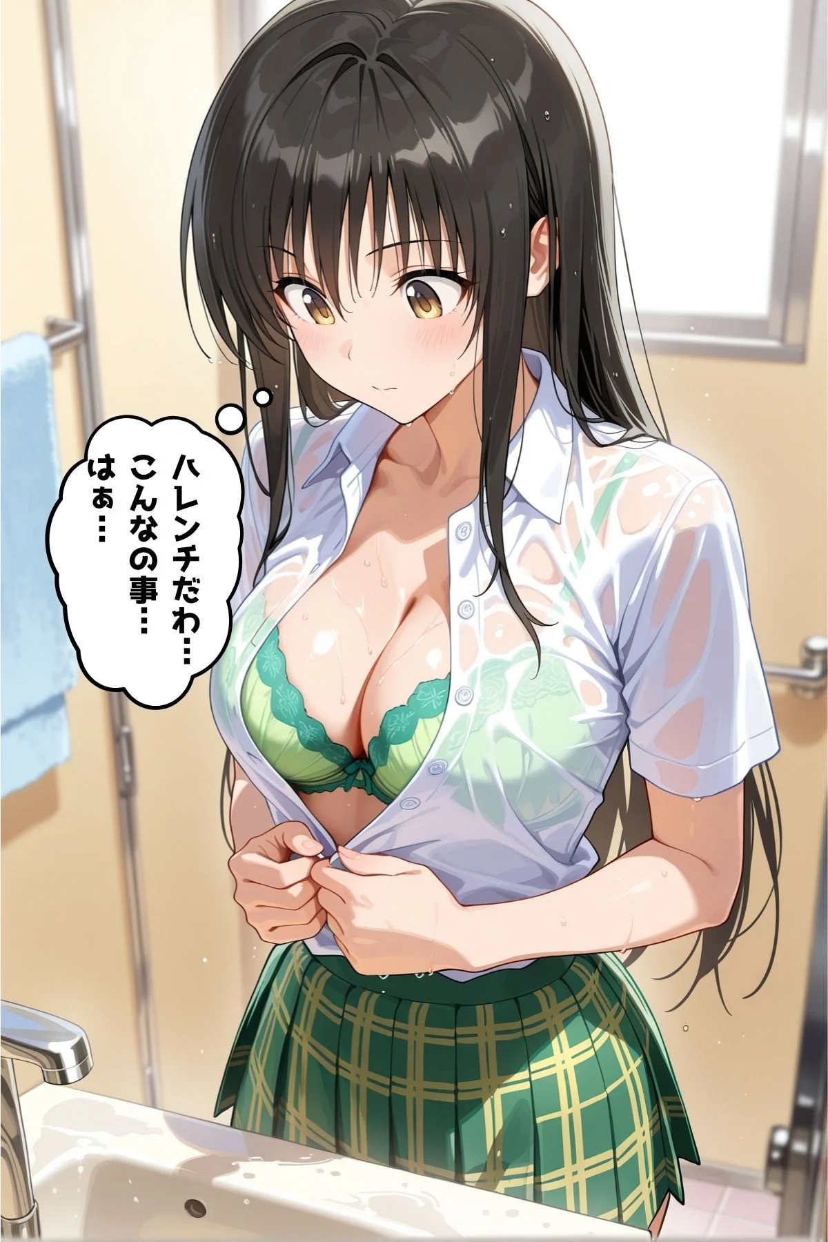 雨の日はハレンチに 制服・処女・学園もの サンプル7ページ目（凛ぐらむ）