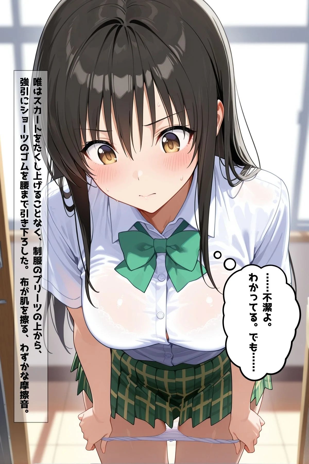 雨の日はハレンチに 制服・処女・学園もの サンプル11ページ目（凛ぐらむ）