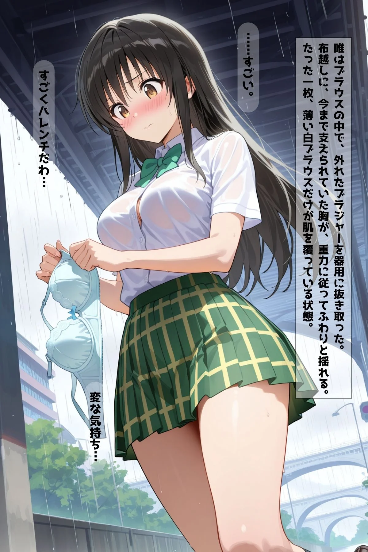 雨の日はハレンチに 制服・処女・学園もの サンプル15ページ目（凛ぐらむ）