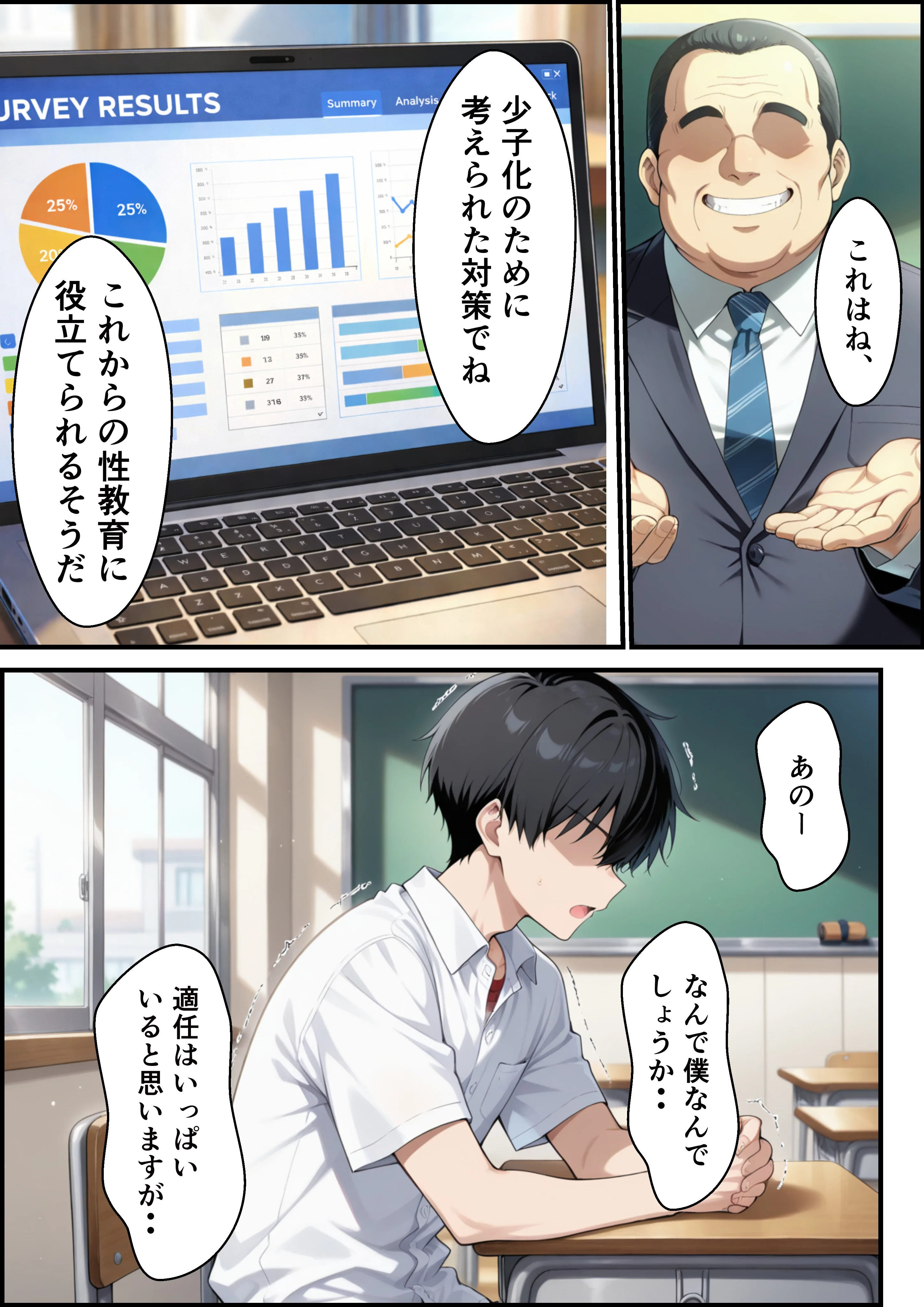 レアキャラダウナーギャルに射精管理されてたはずがイチャラブセックスした話 キス・ギャル・ダウナー サンプル4ページ目(ビッチ女子高生)