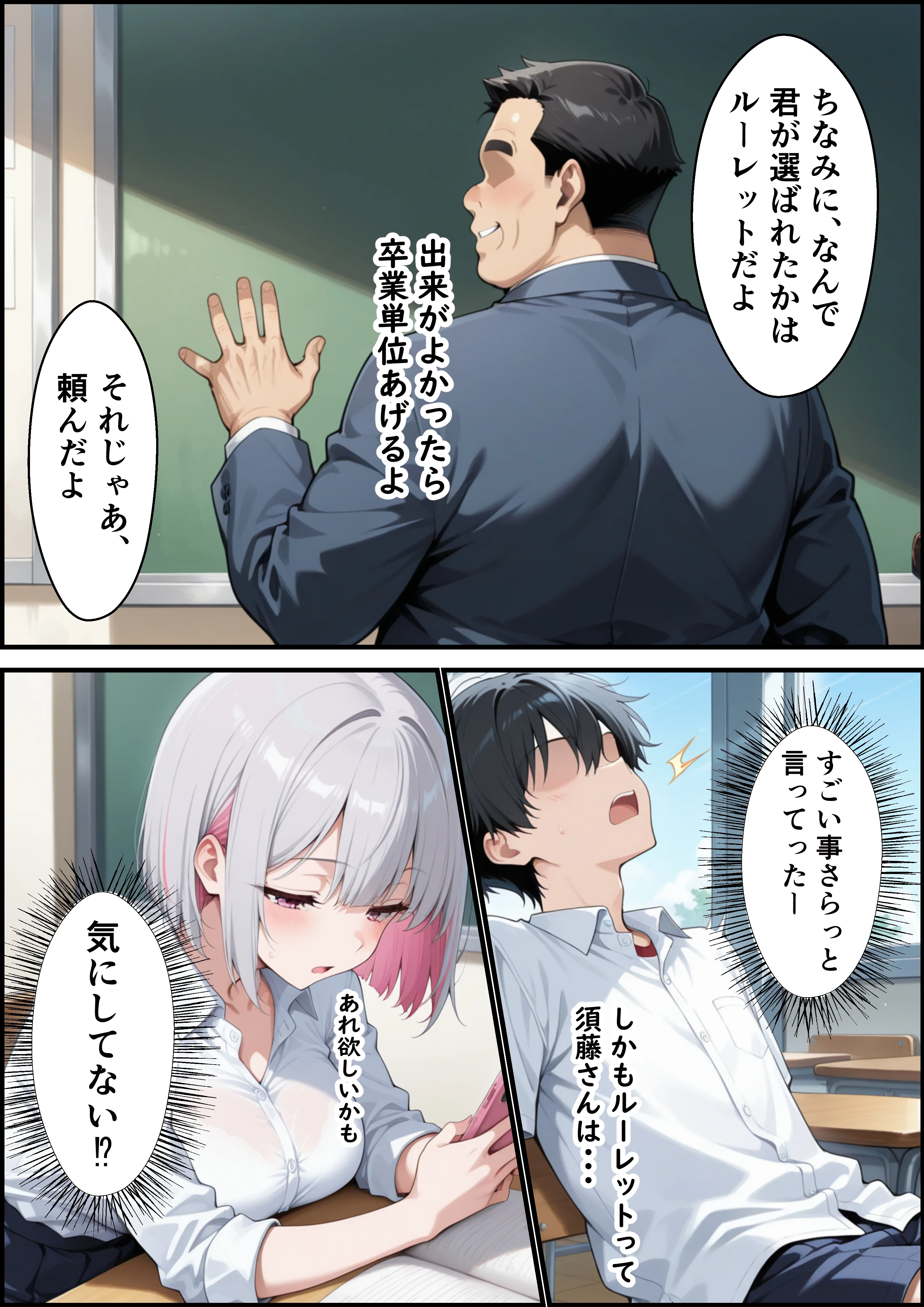 レアキャラダウナーギャルに射精管理されてたはずがイチャラブセックスした話 キス・ギャル・ダウナー サンプル6ページ目(ビッチ女子高生)