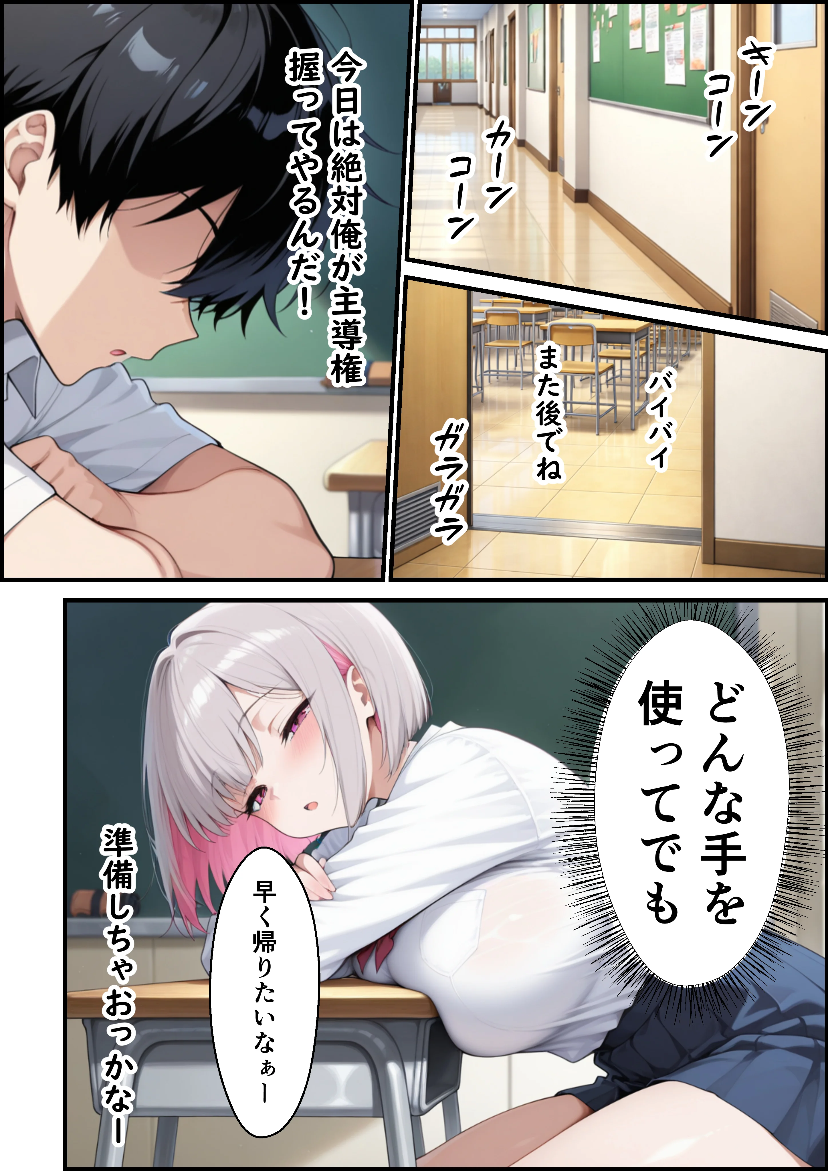 レアキャラダウナーギャルに射精管理されてたはずがイチャラブセックスした話 キス・ギャル・ダウナー サンプル20ページ目(ビッチ女子高生)