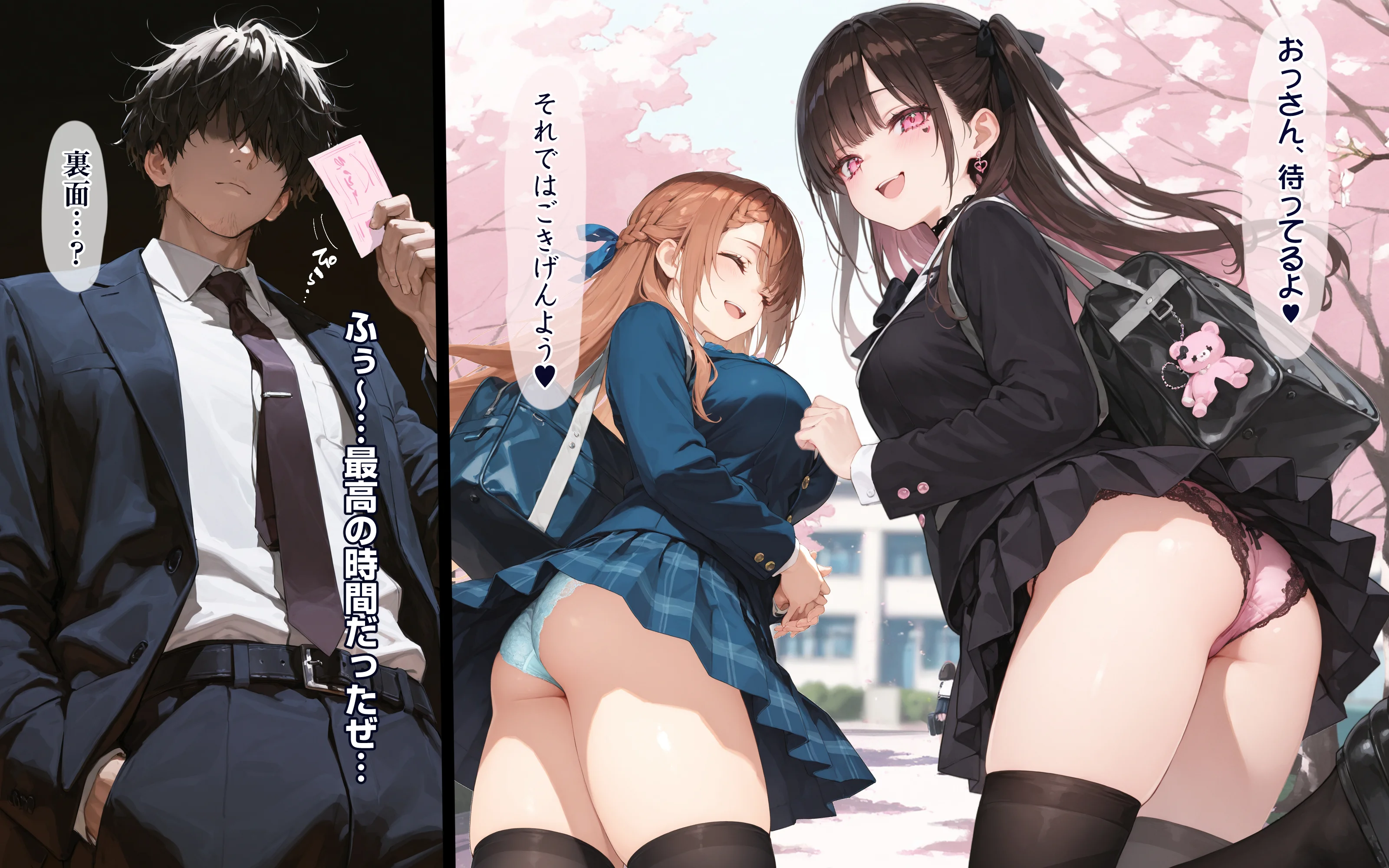 2年H組裏JKフーゾクやってま〜す☆【えちえち学園 愛乳祭】 制服・処女・お嬢様・令嬢 サンプル19ページ目（EchicalH）