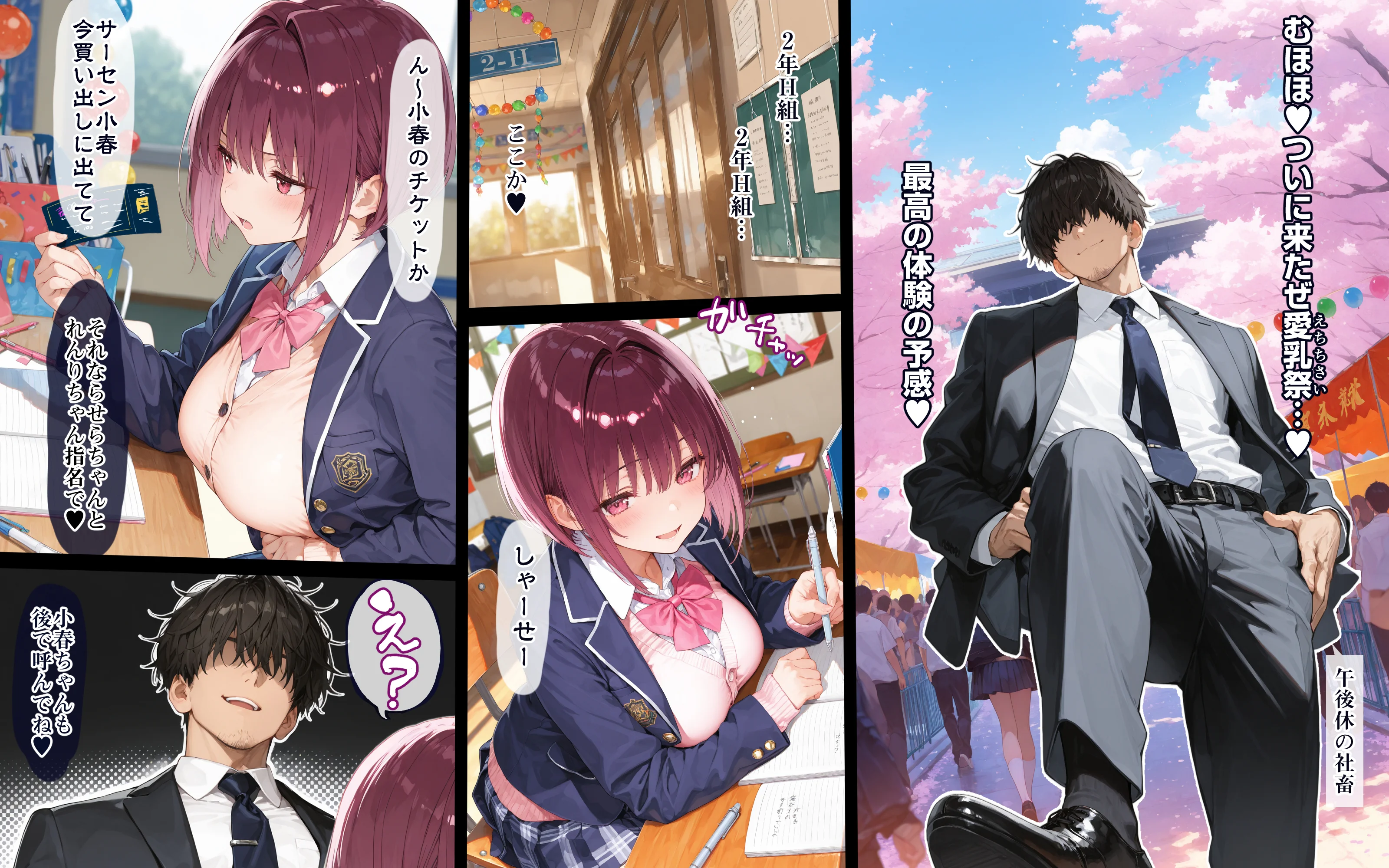 2年H組裏JKフーゾクやってま〜す☆【えちえち学園 愛乳祭】 制服・処女・お嬢様・令嬢 サンプル27ページ目（EchicalH）