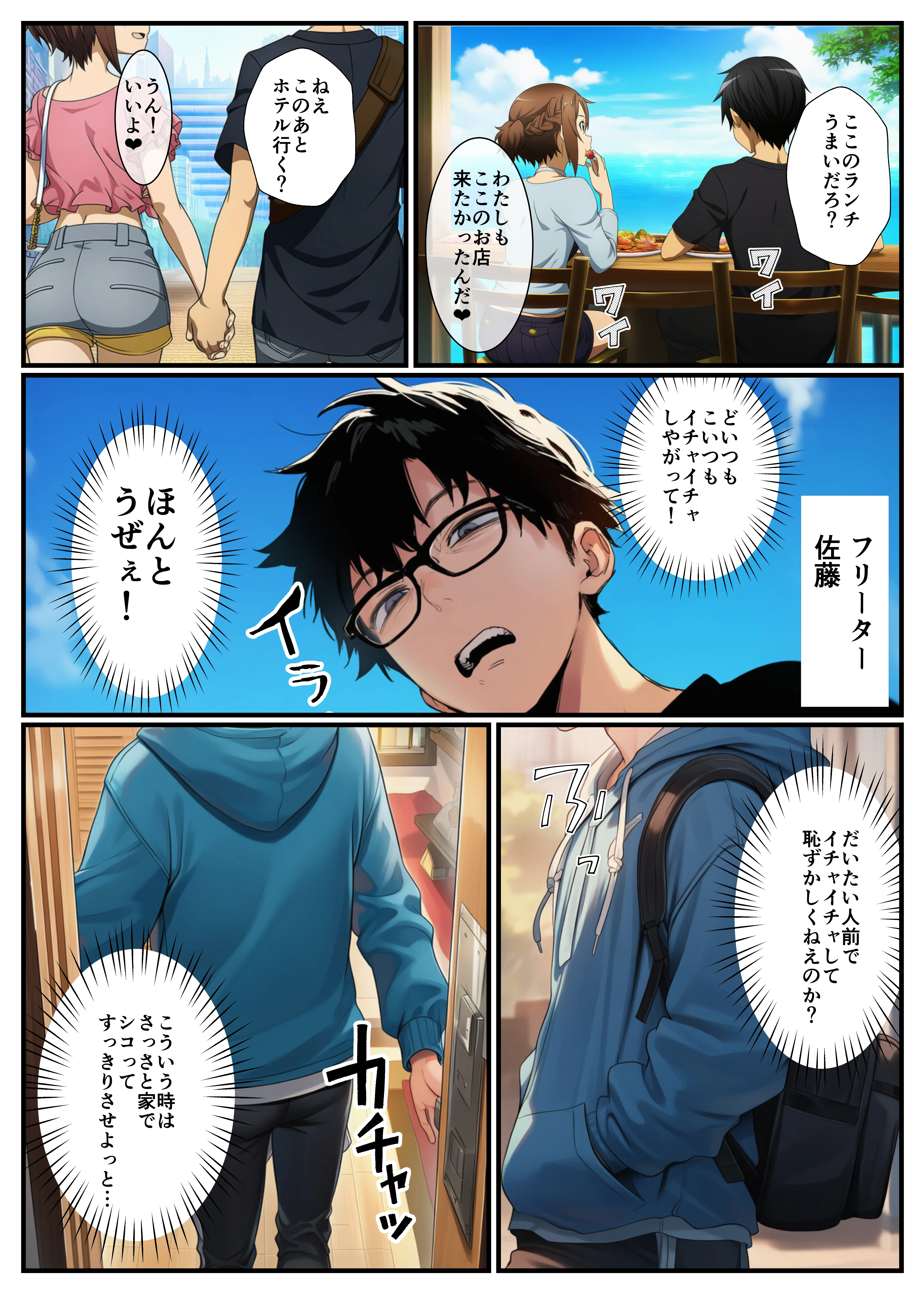 転生した俺がSAOの美女とハーレムセックスした件 オナニー・ハーレム・ファンタジー サンプル1ページ目(イッキ)