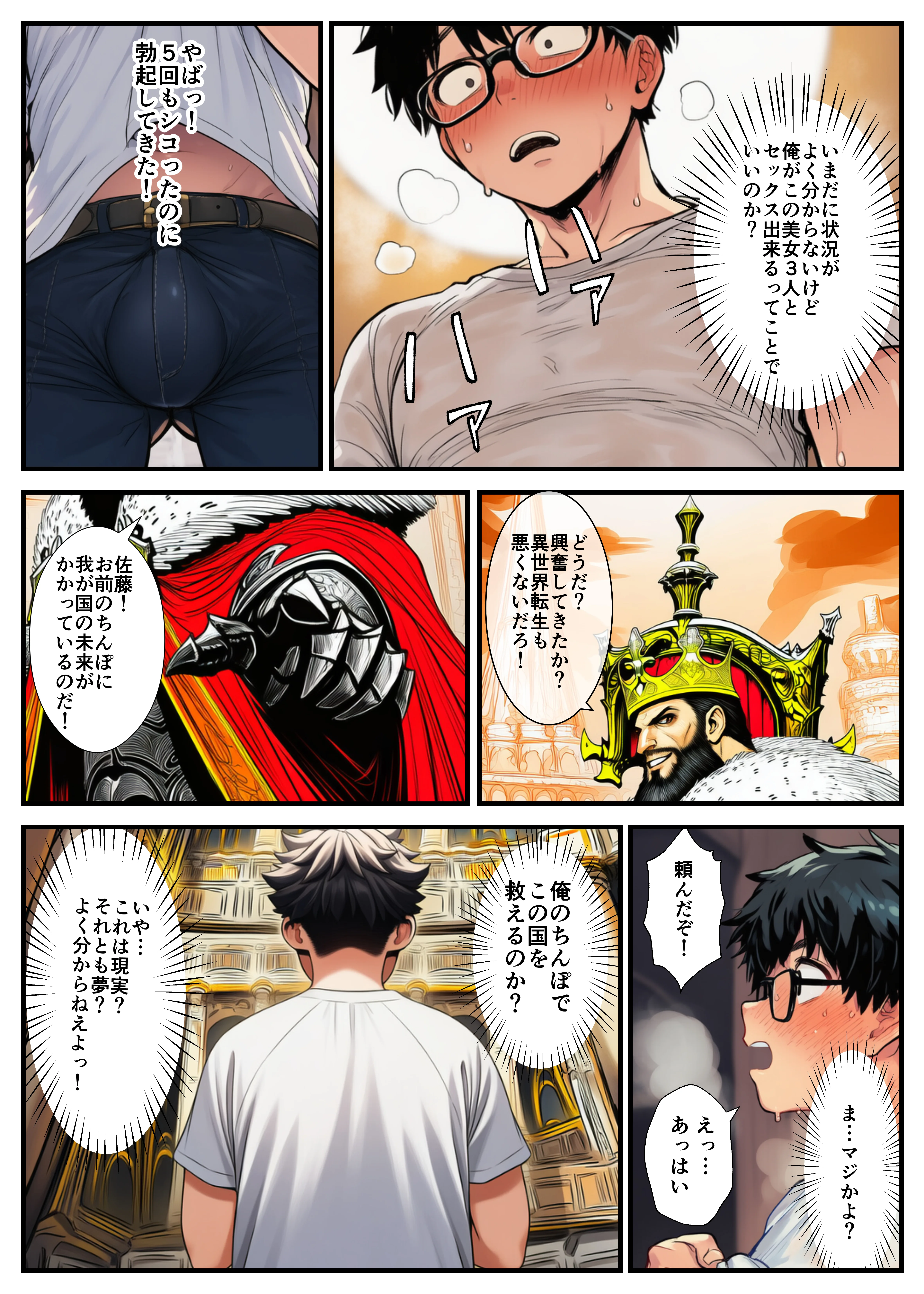 転生した俺がSAOの美女とハーレムセックスした件 オナニー・ハーレム・ファンタジー サンプル6ページ目(イッキ)