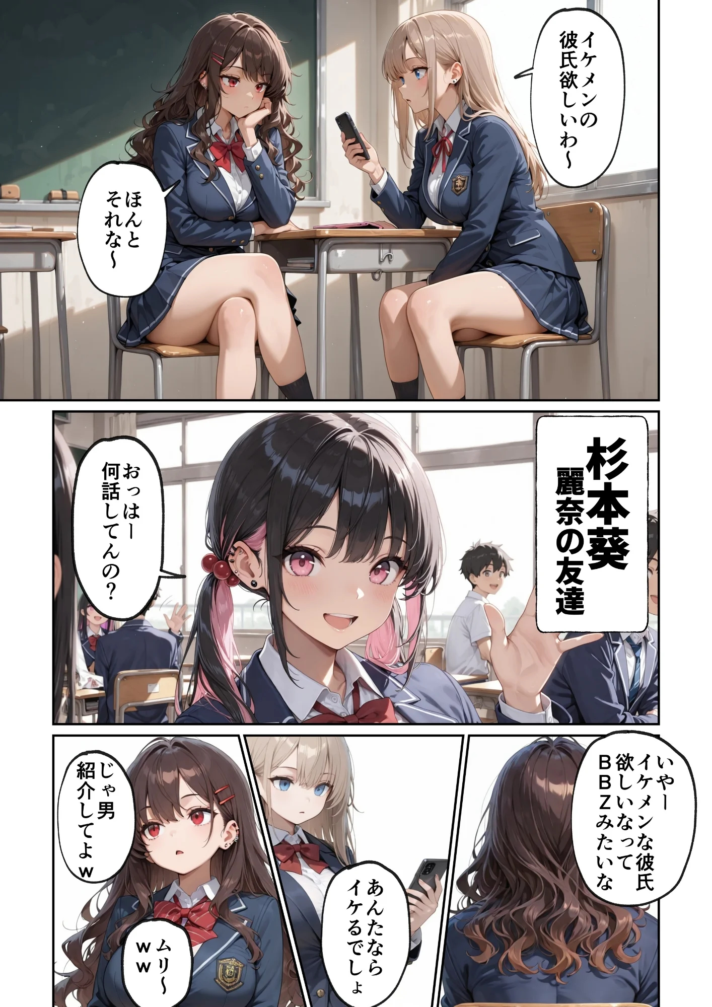 昔、俺をバカにしていた幼馴染を10年後港区のタワマンに呼び出して朝まで〇〇する話。 拘束・幼なじみ・巨乳 サンプル4ページ目（ルミナ）