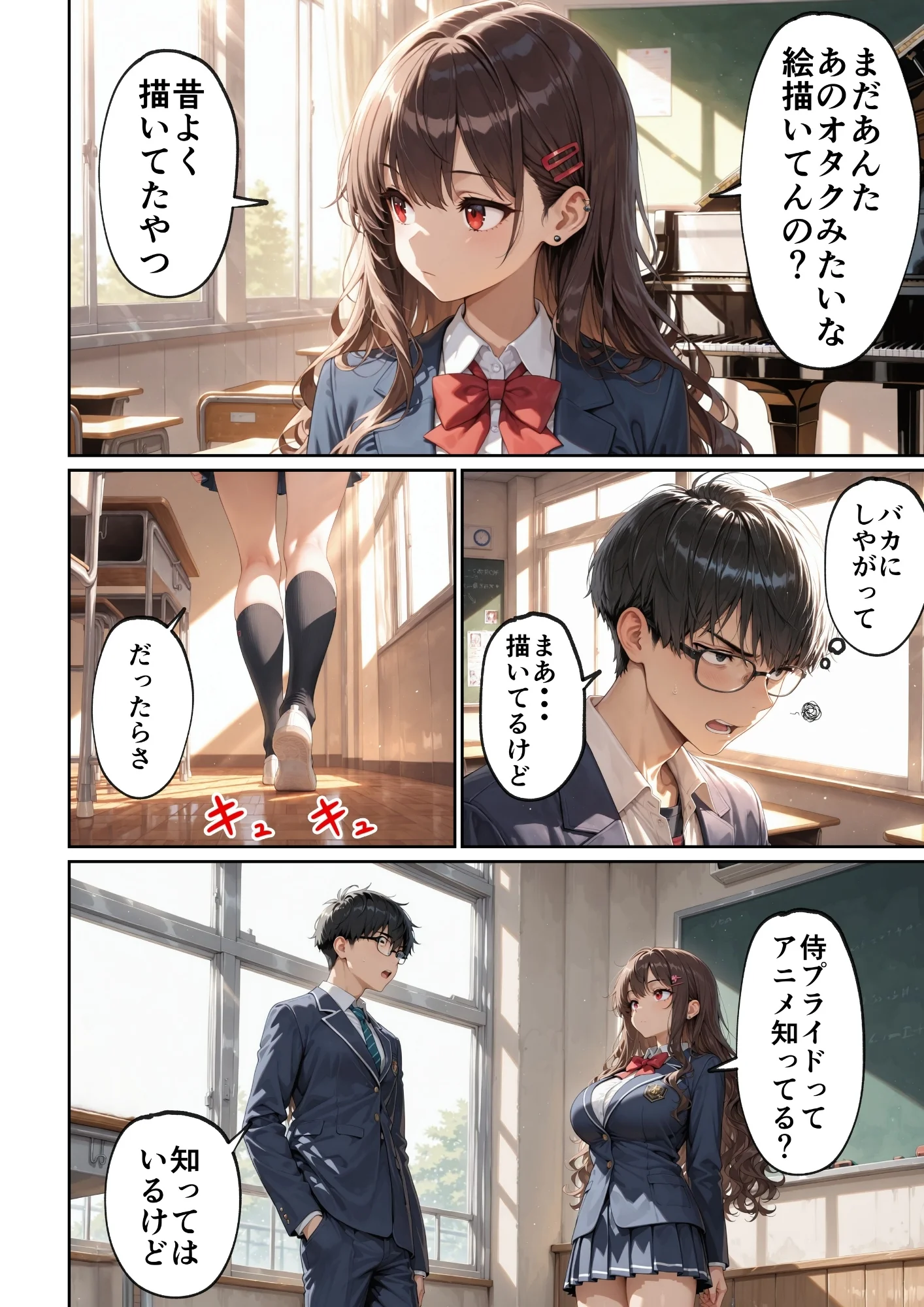 昔、俺をバカにしていた幼馴染を10年後港区のタワマンに呼び出して朝まで〇〇する話。 拘束・幼なじみ・巨乳 サンプル9ページ目（ルミナ）