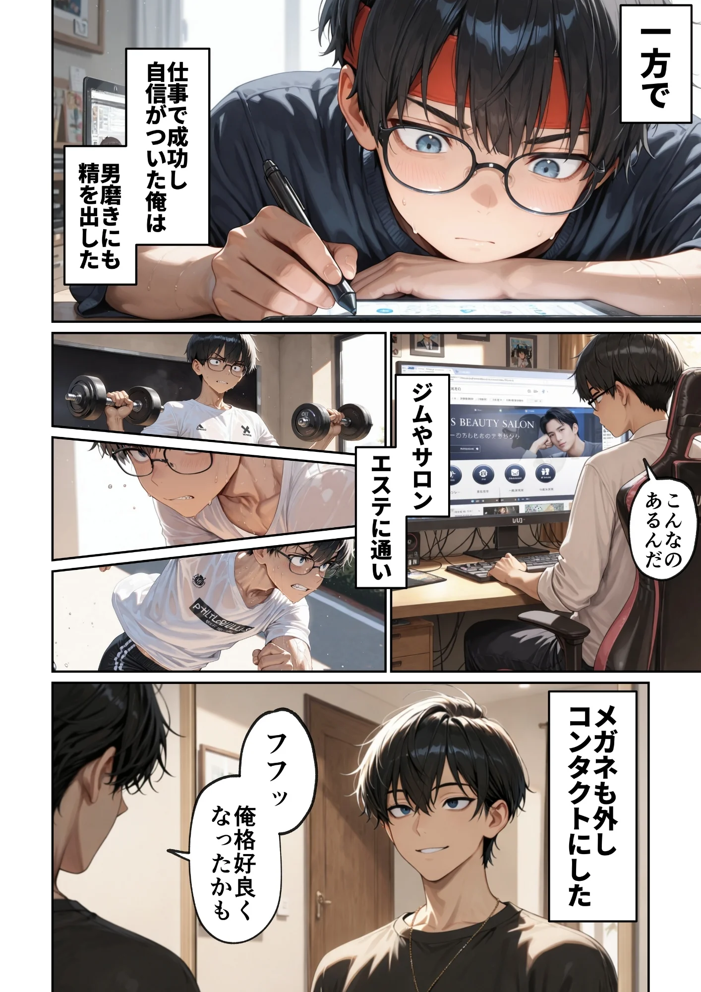 昔、俺をバカにしていた幼馴染を10年後港区のタワマンに呼び出して朝まで〇〇する話。 拘束・幼なじみ・巨乳 サンプル15ページ目（ルミナ）