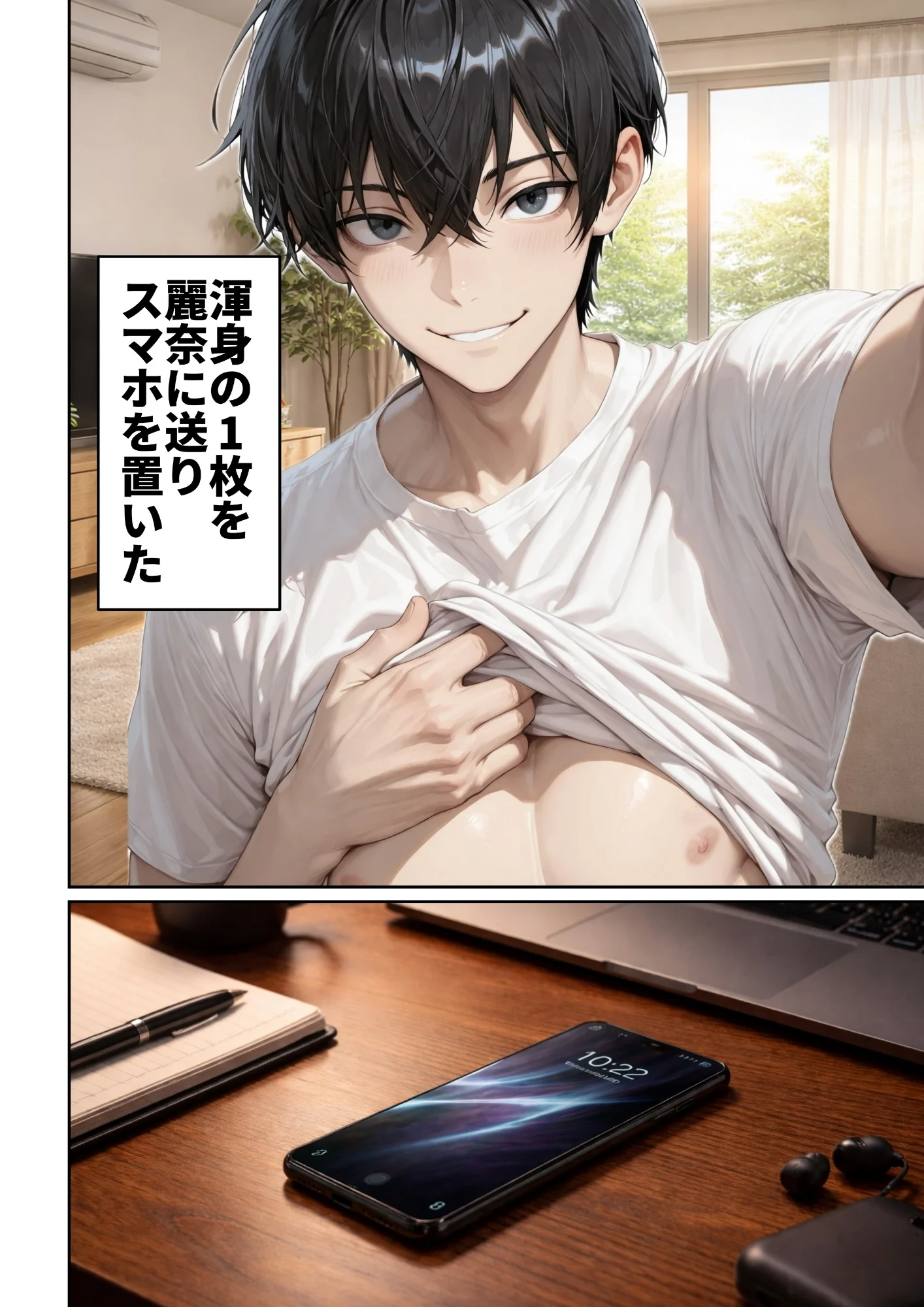 昔、俺をバカにしていた幼馴染を10年後港区のタワマンに呼び出して朝まで〇〇する話。 拘束・幼なじみ・巨乳 サンプル20ページ目（ルミナ）