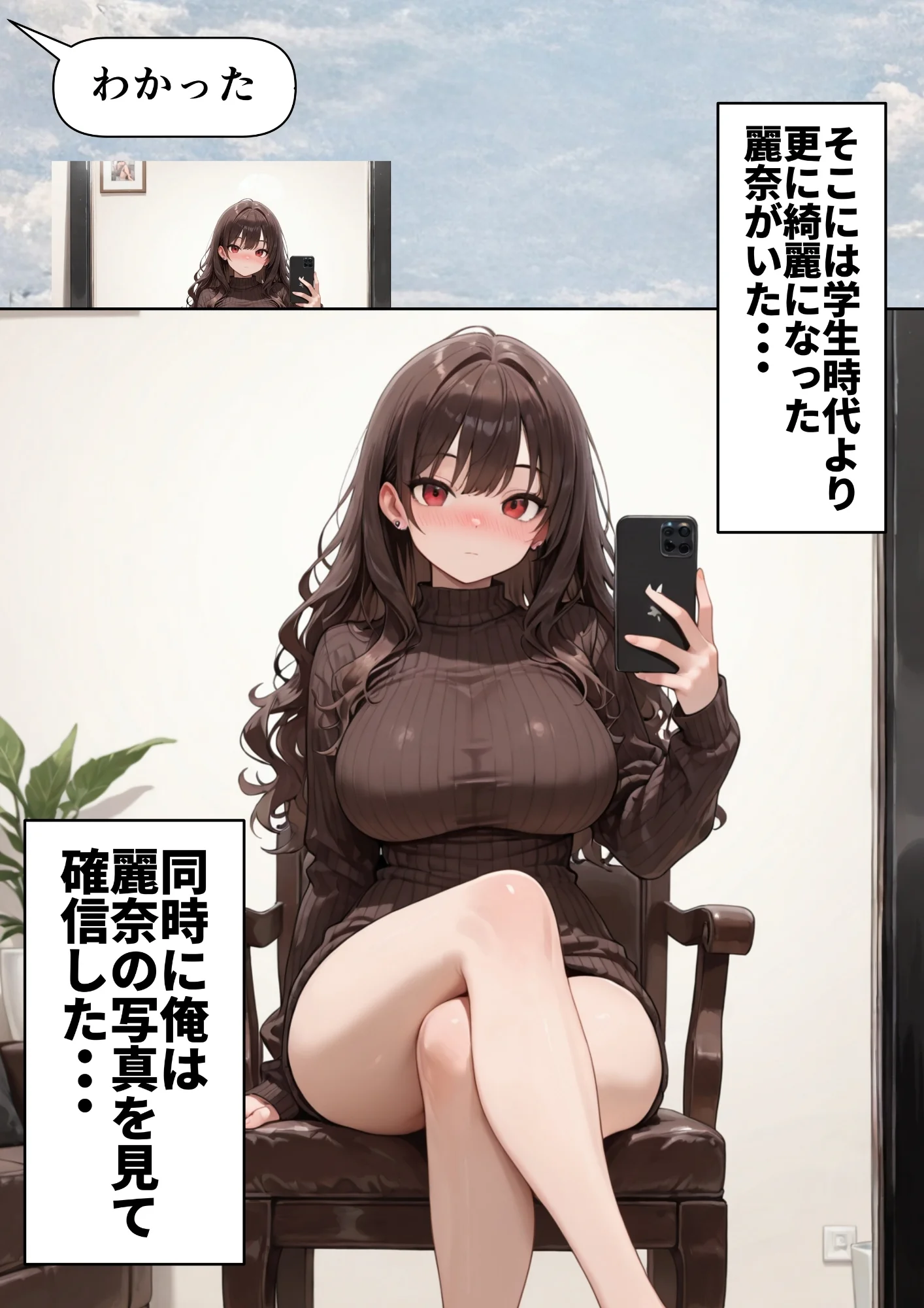 昔、俺をバカにしていた幼馴染を10年後港区のタワマンに呼び出して朝まで〇〇する話。 拘束・幼なじみ・巨乳 サンプル23ページ目（ルミナ）