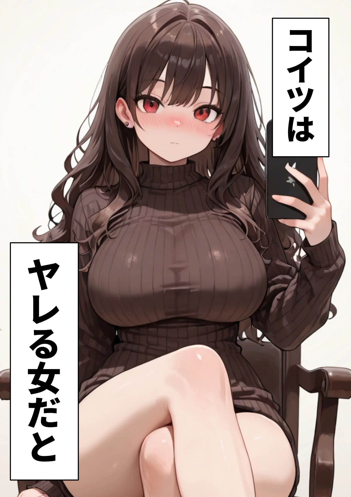 昔、俺をバカにしていた幼馴染を10年後港区のタワマンに呼び出して朝まで〇〇する話。 拘束・幼なじみ・巨乳 サンプル24ページ目（ルミナ）