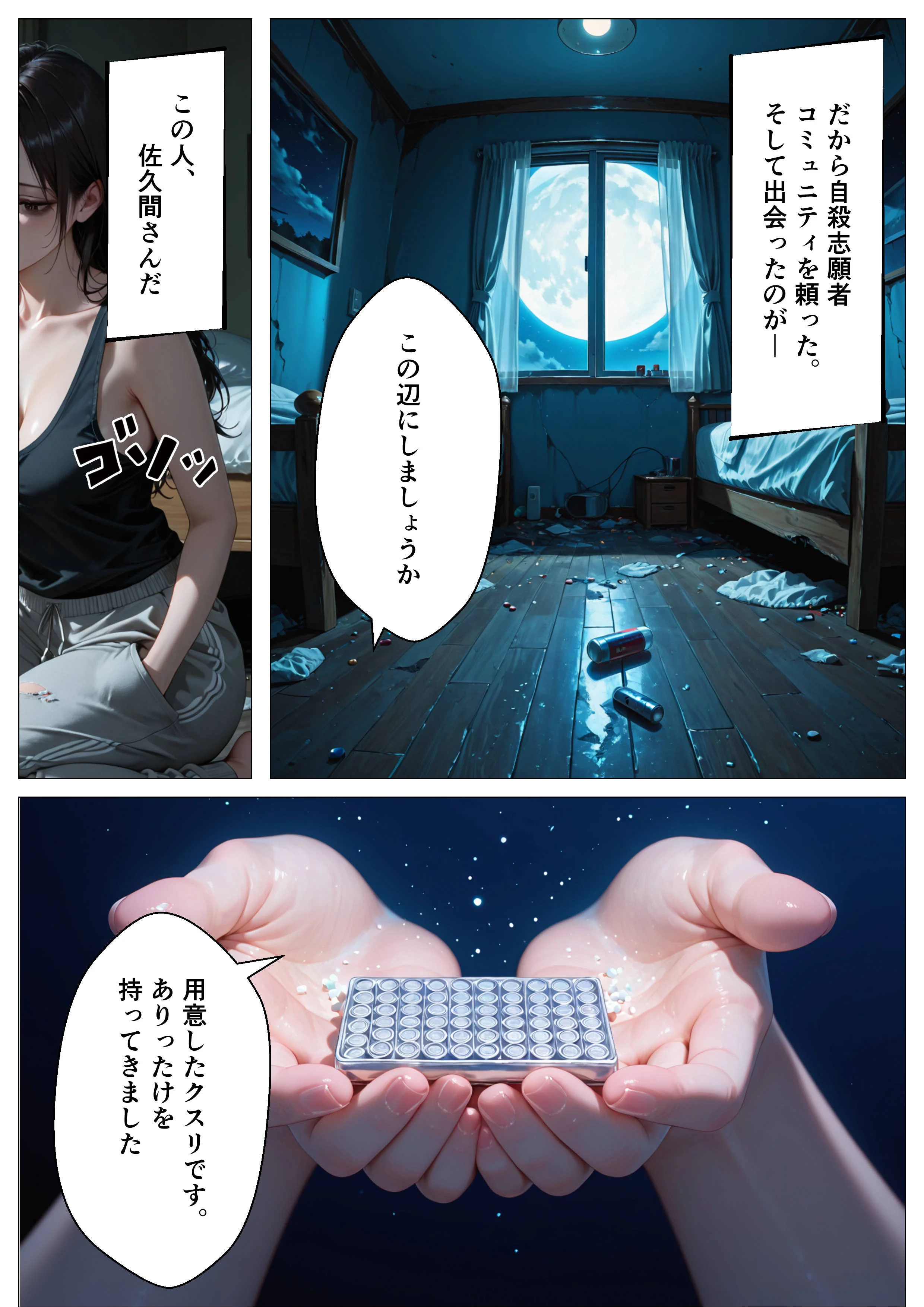 もう死ぬから好きに犯して 辱め・クンニ・巨乳 サンプル6ページ目（オナット製造）