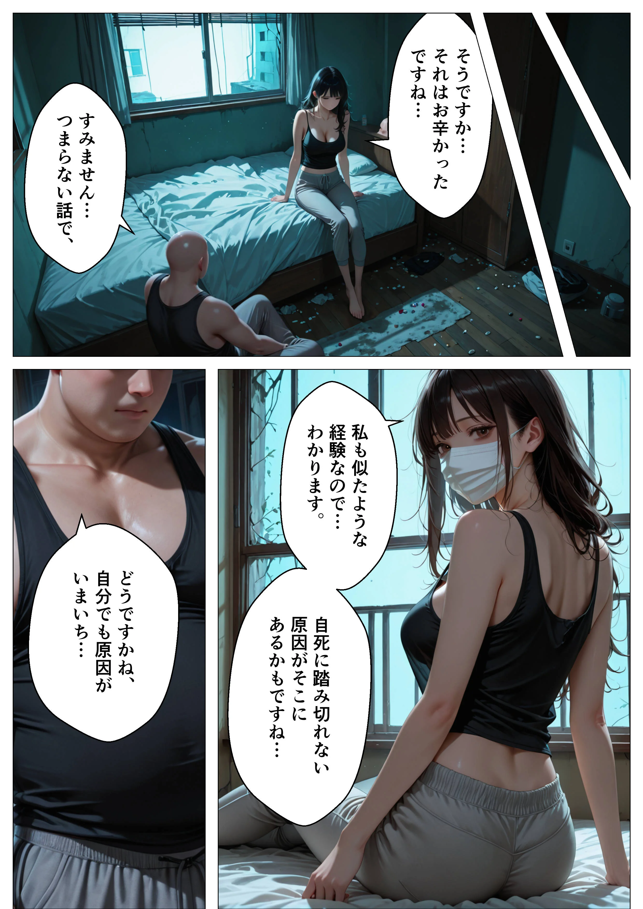 もう死ぬから好きに犯して 辱め・クンニ・巨乳 サンプル9ページ目（オナット製造）