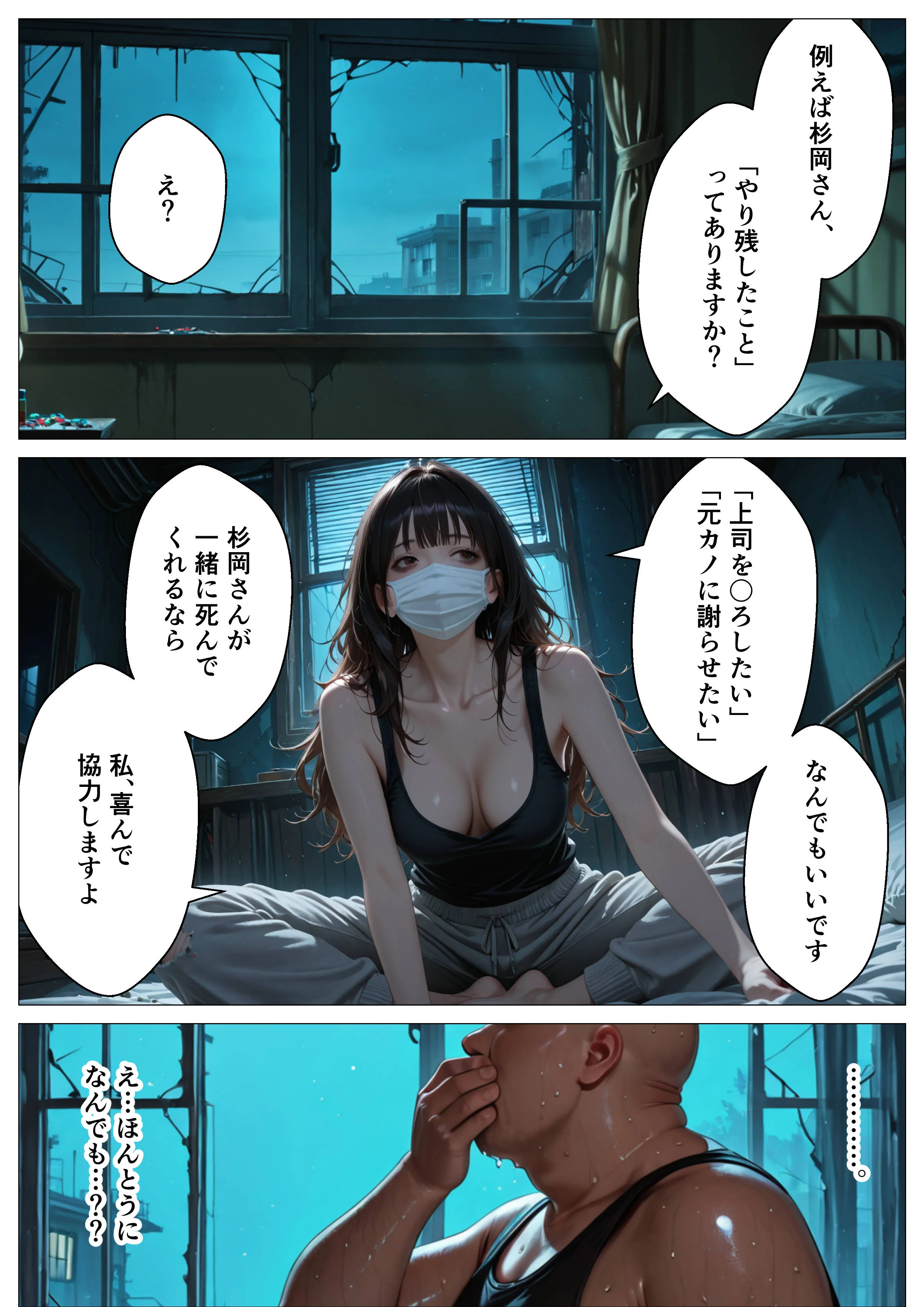 もう死ぬから好きに犯して 辱め・クンニ・巨乳 サンプル10ページ目（オナット製造）