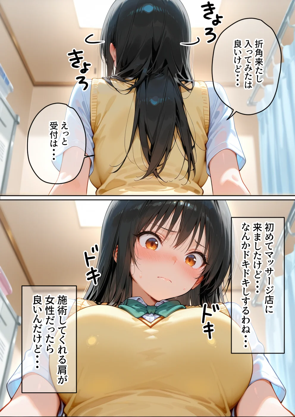 媚薬入りアロマで子宮にキス「先生、これってマッサージですか？」無謀にもイかされまくる話〜風紀委員編〜 NTR・寝取られ・おもちゃ・フェラ サンプル7ページ目(合意不成立ログ)