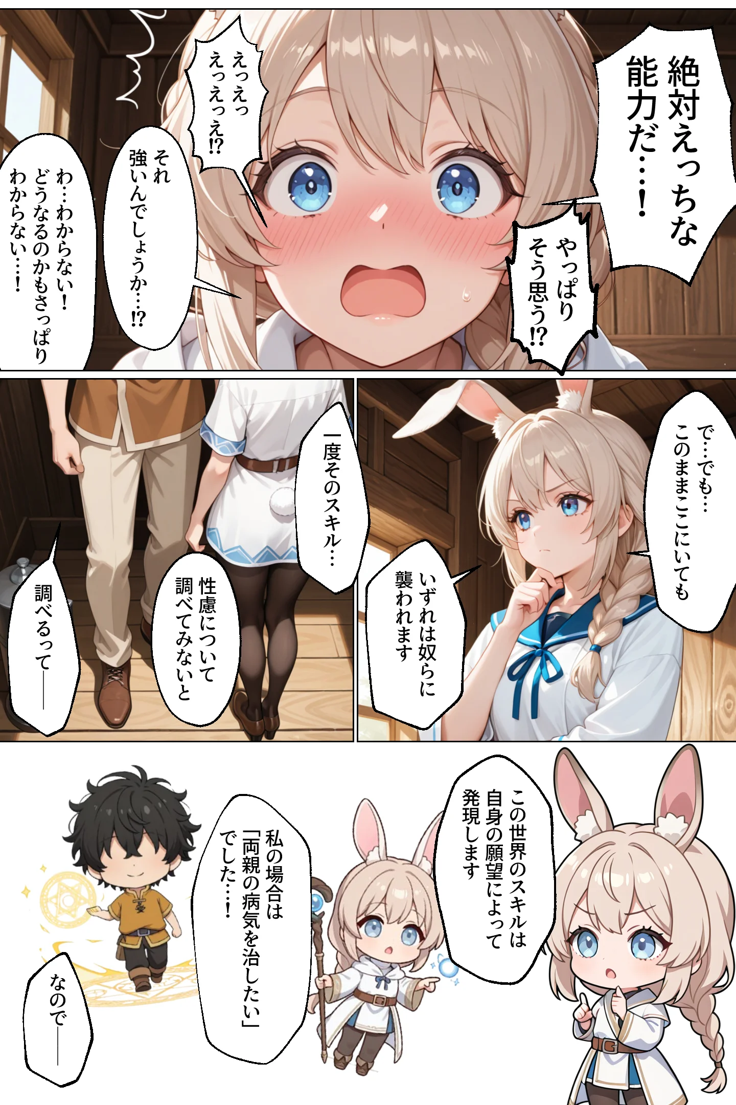 童貞転生 〜異世界転生した俺のスキルが性虜だった件〜 中出し・フェラ・ドジっ娘 サンプル15ページ目（エロテロ本舗）