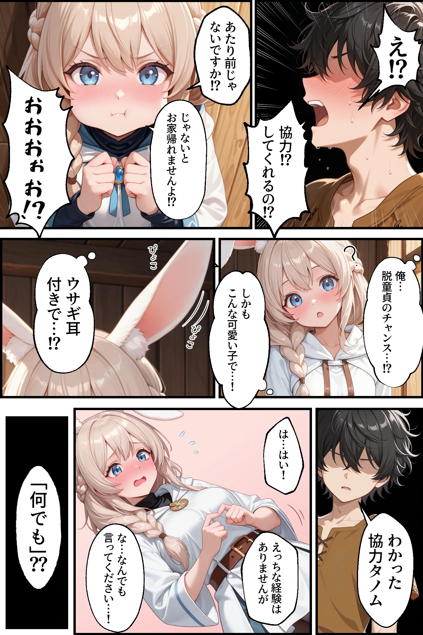 童貞転生 〜異世界転生した俺のスキルが性虜だった件〜 中出し・フェラ・ドジっ娘 サンプル16ページ目（エロテロ本舗）