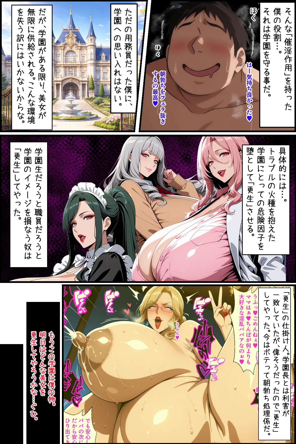 爆乳姉妹もムチムチ熟女ママも…一家まとめて完堕ちさせてラブラブする話 熟女・人妻・主婦・巨乳 サンプル3ページ目（あちみ屋）