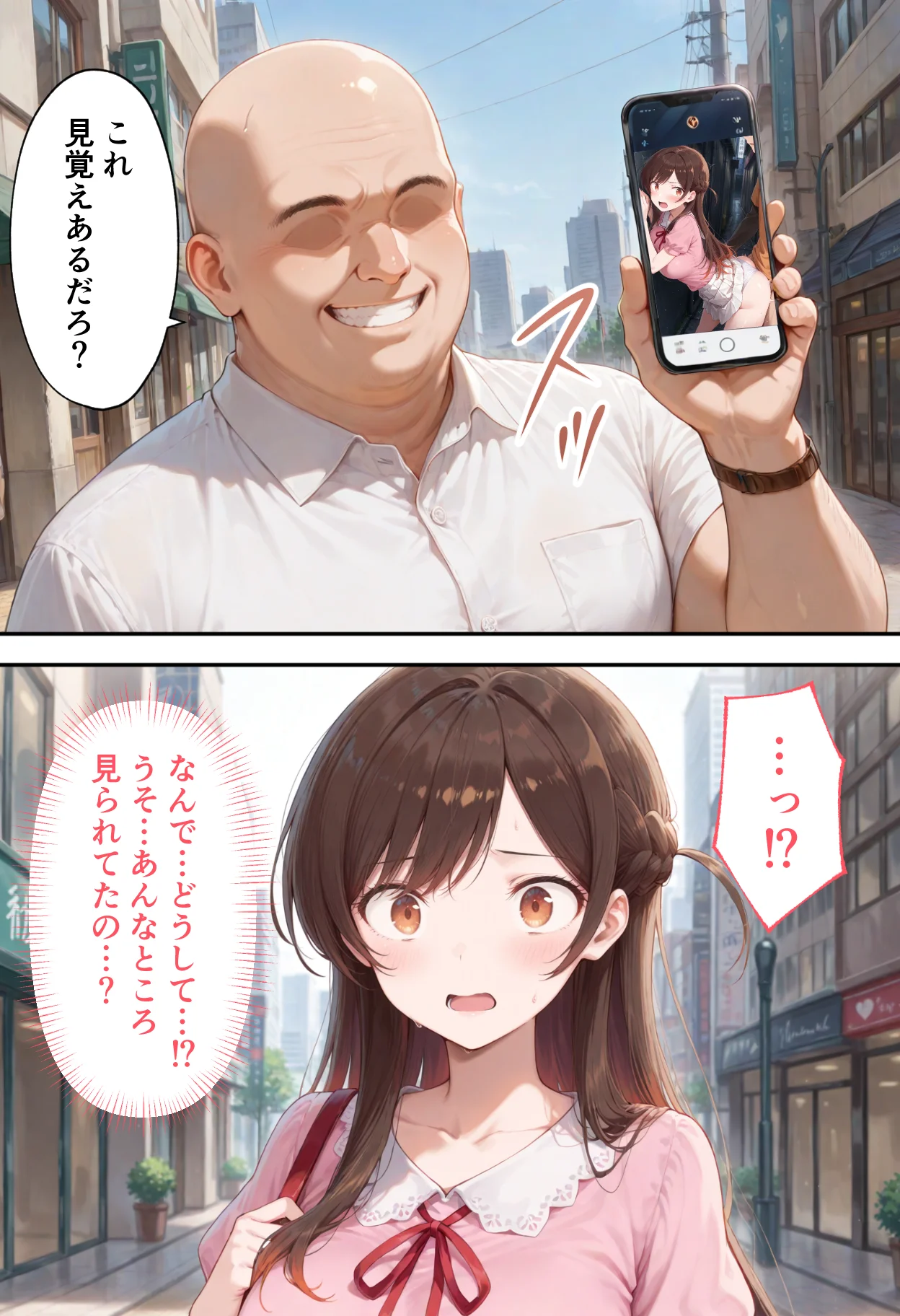 弱みを握られた俺の彼女が寝取られ堕ちるまで 千鶴編 拘束・辱め・制服 サンプル13ページ目（ぶるーと）