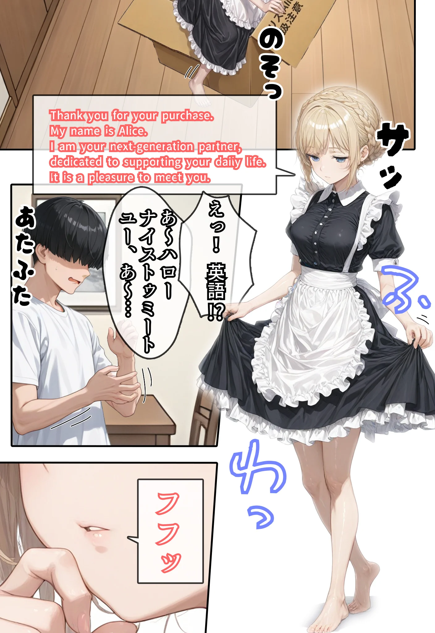 アリス 〜アンドロイドに無遠慮SEX〜 処女・メイド・パイパン サンプル10ページ目（虹色演算子 - Nizy）