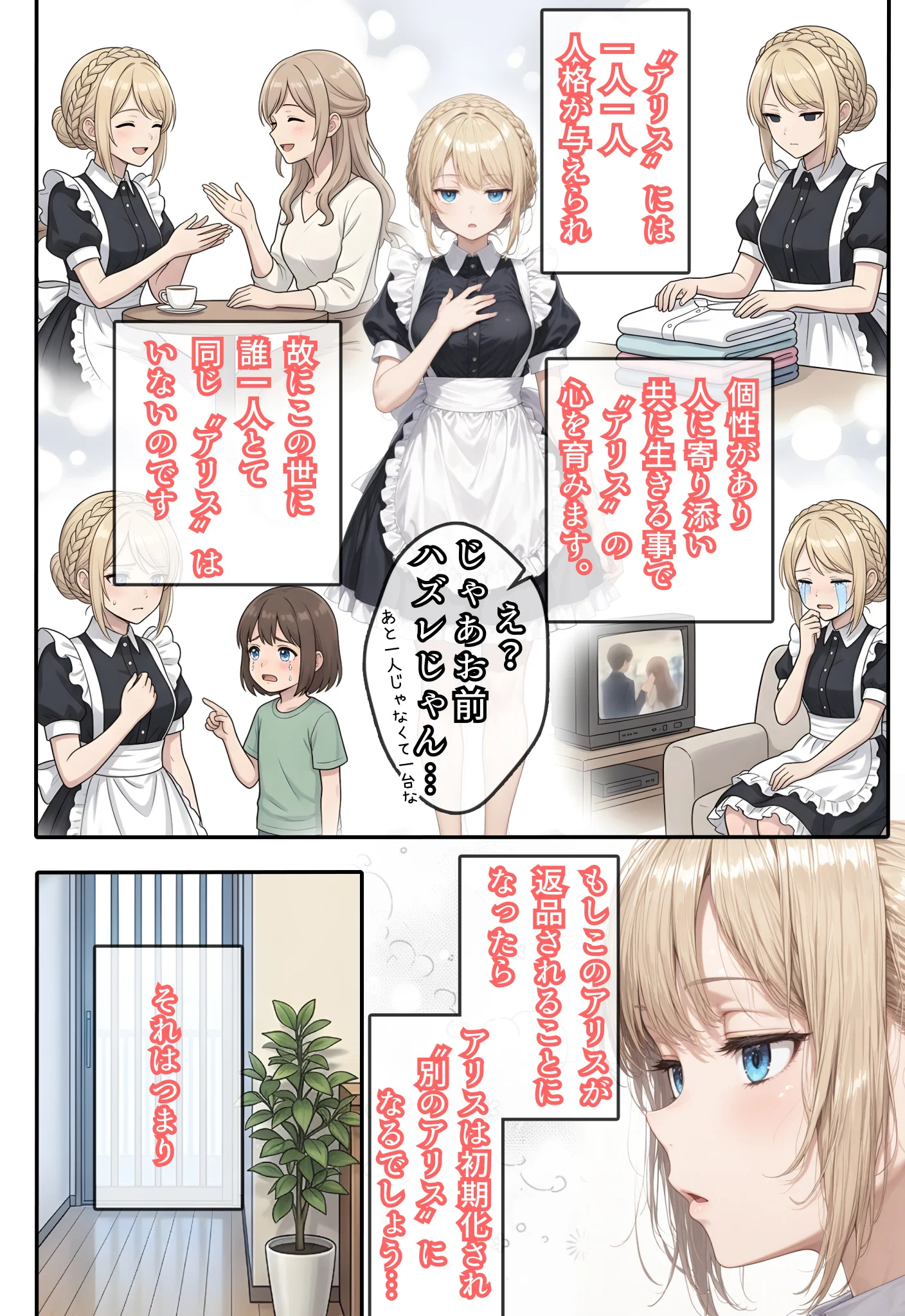 アリス 〜アンドロイドに無遠慮SEX〜 処女・メイド・パイパン サンプル25ページ目（虹色演算子 - Nizy）