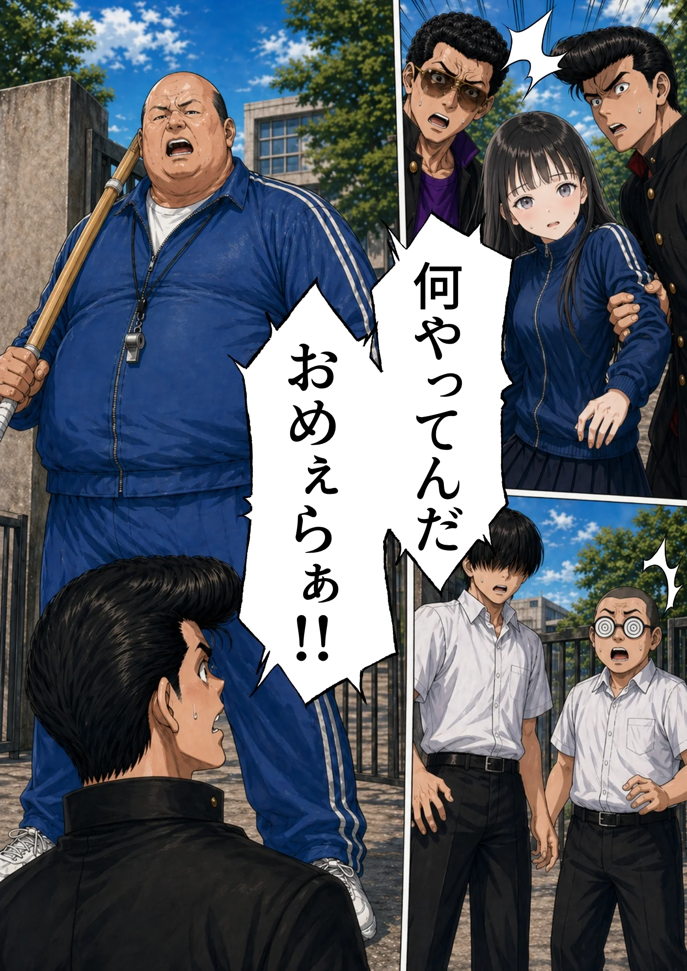 【昭和編】想いを寄せていたクラスメイトが中年メタボ教師（BMI40）と肉体関係だった件 制服・学園もの・中出し サンプル17ページ目（竿役が種付けおじさんじゃないとヌケないんだが・・・）