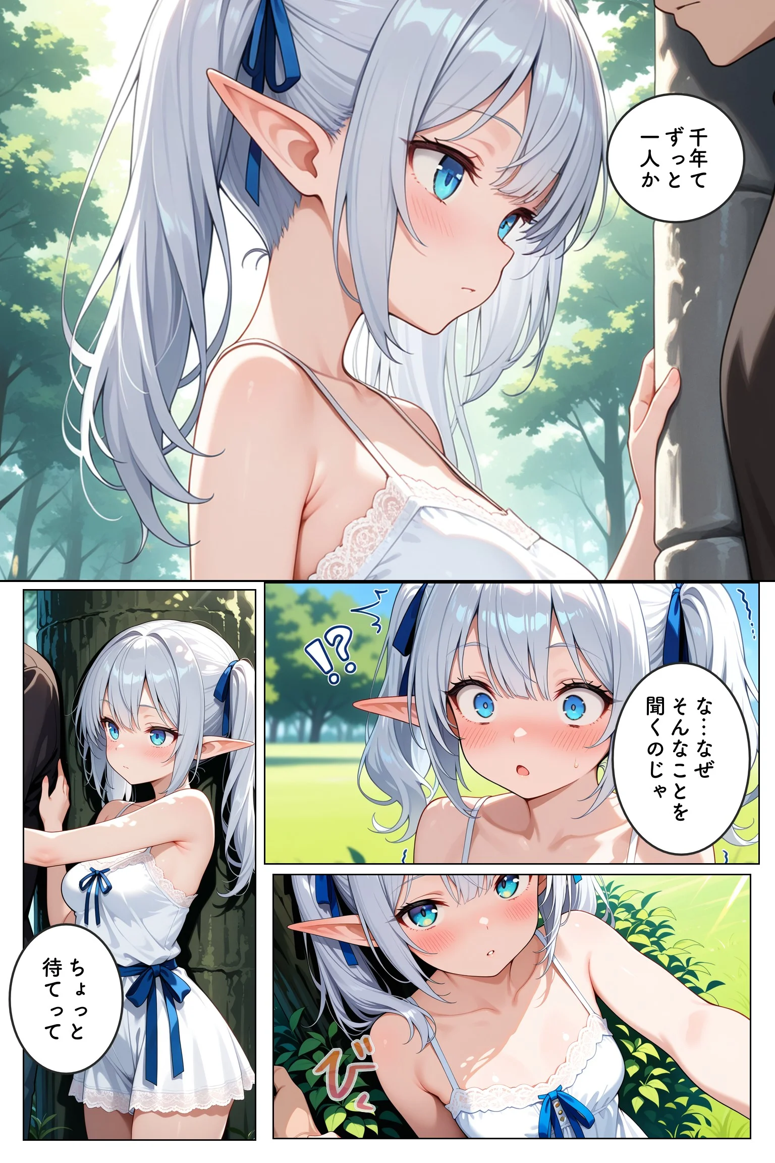 高貴なエルフが人間ごときに堕ちるわけないだろ ファンタジー 処女 ツンデレ サンプル6ページ目（むふわーくす）