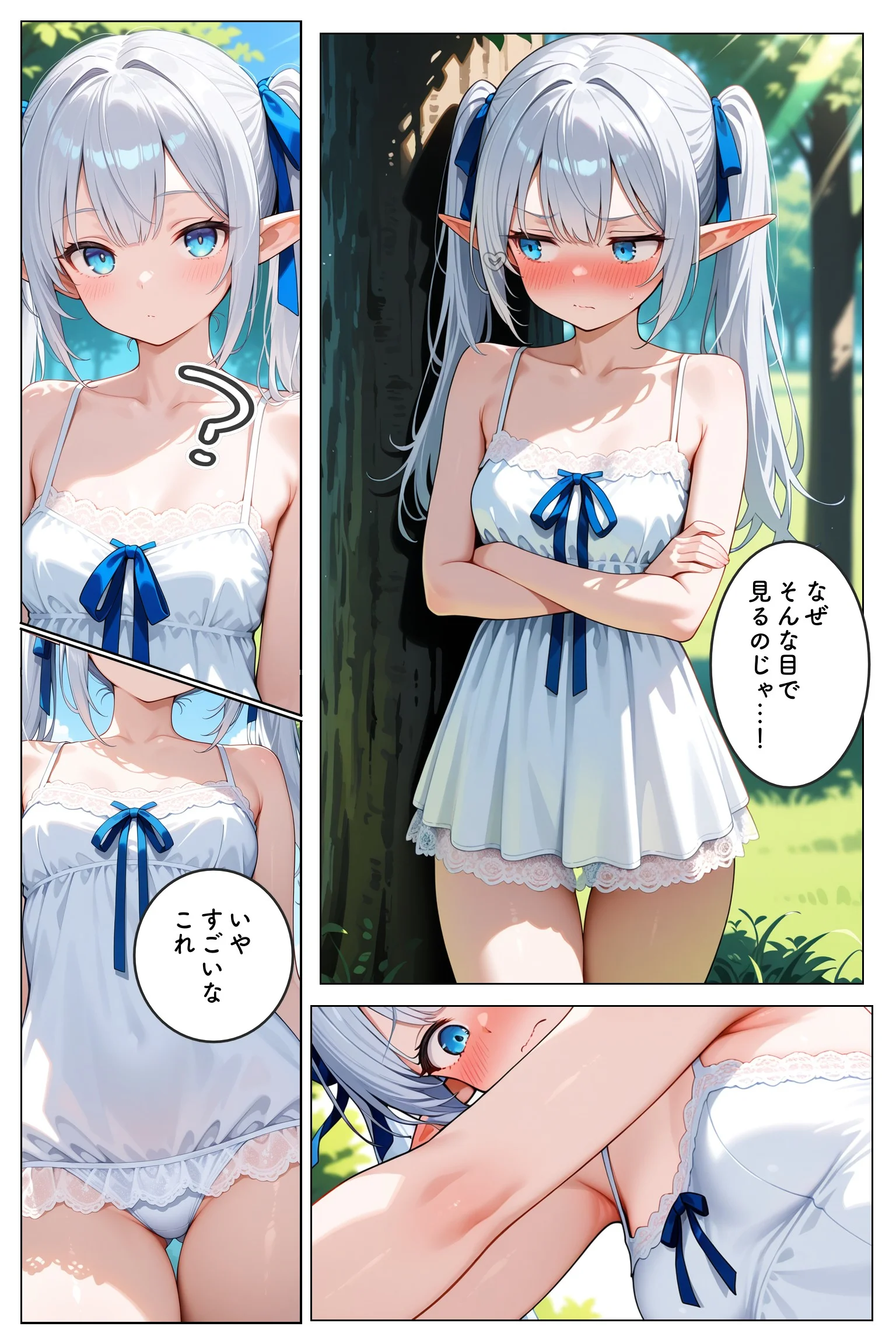 高貴なエルフが人間ごときに堕ちるわけないだろ ファンタジー 処女 ツンデレ サンプル7ページ目（むふわーくす）
