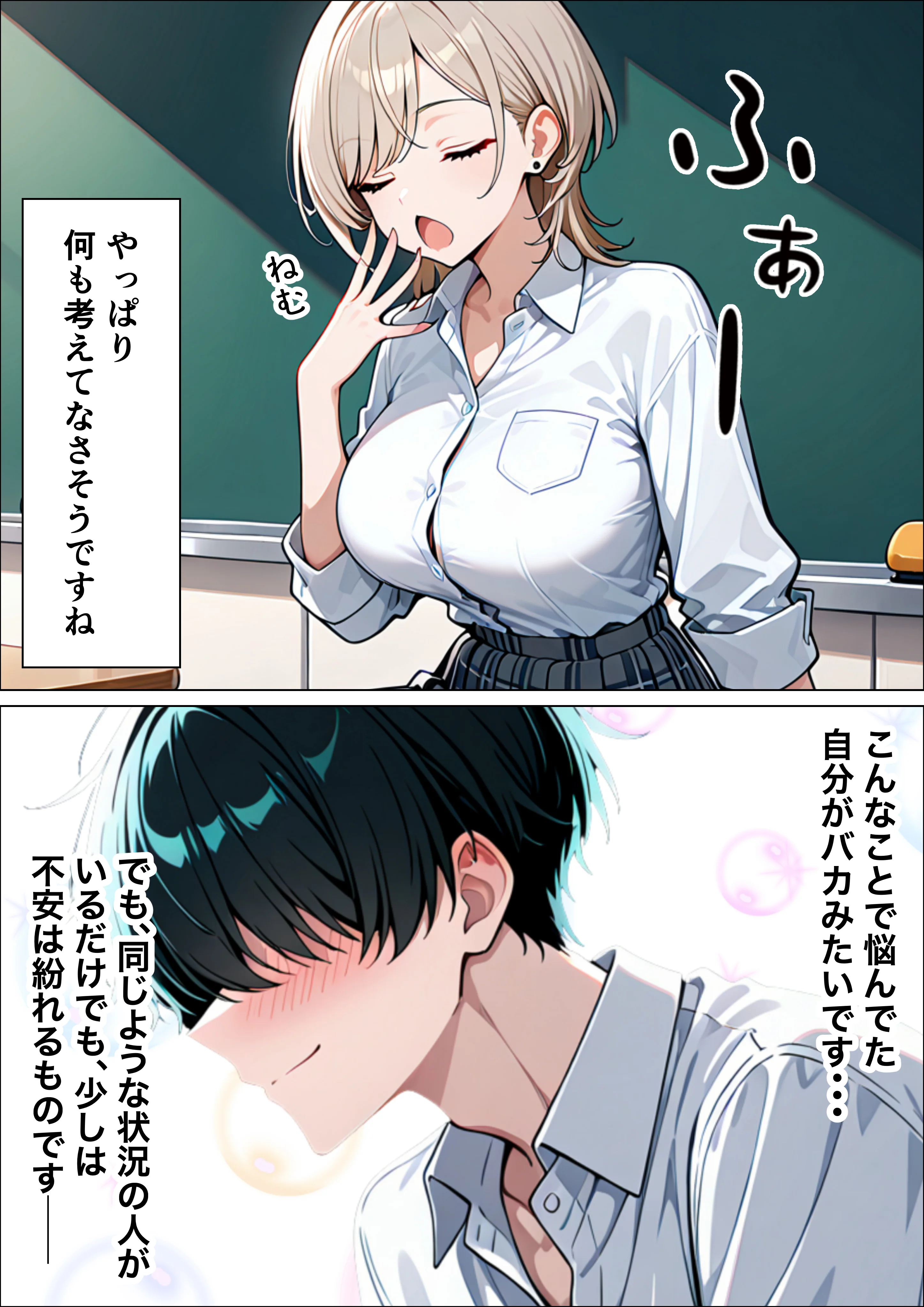 童貞陰キャの僕がクールギャルとマジックミラー車で生ハメセックスした話 羞恥・制服・学園もの サンプル11ページ目（たむりん）