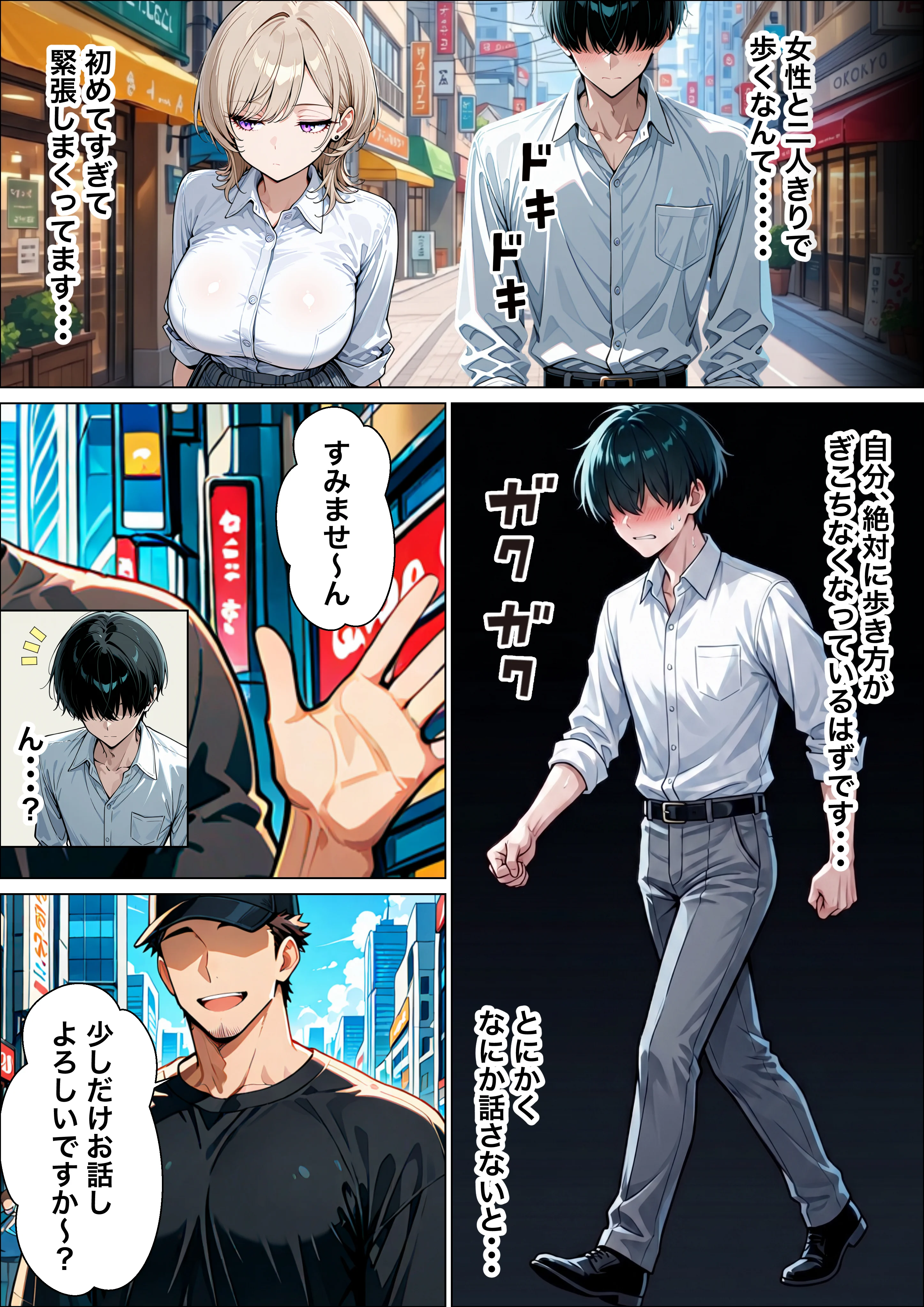童貞陰キャの僕がクールギャルとマジックミラー車で生ハメセックスした話 羞恥・制服・学園もの サンプル19ページ目（たむりん）