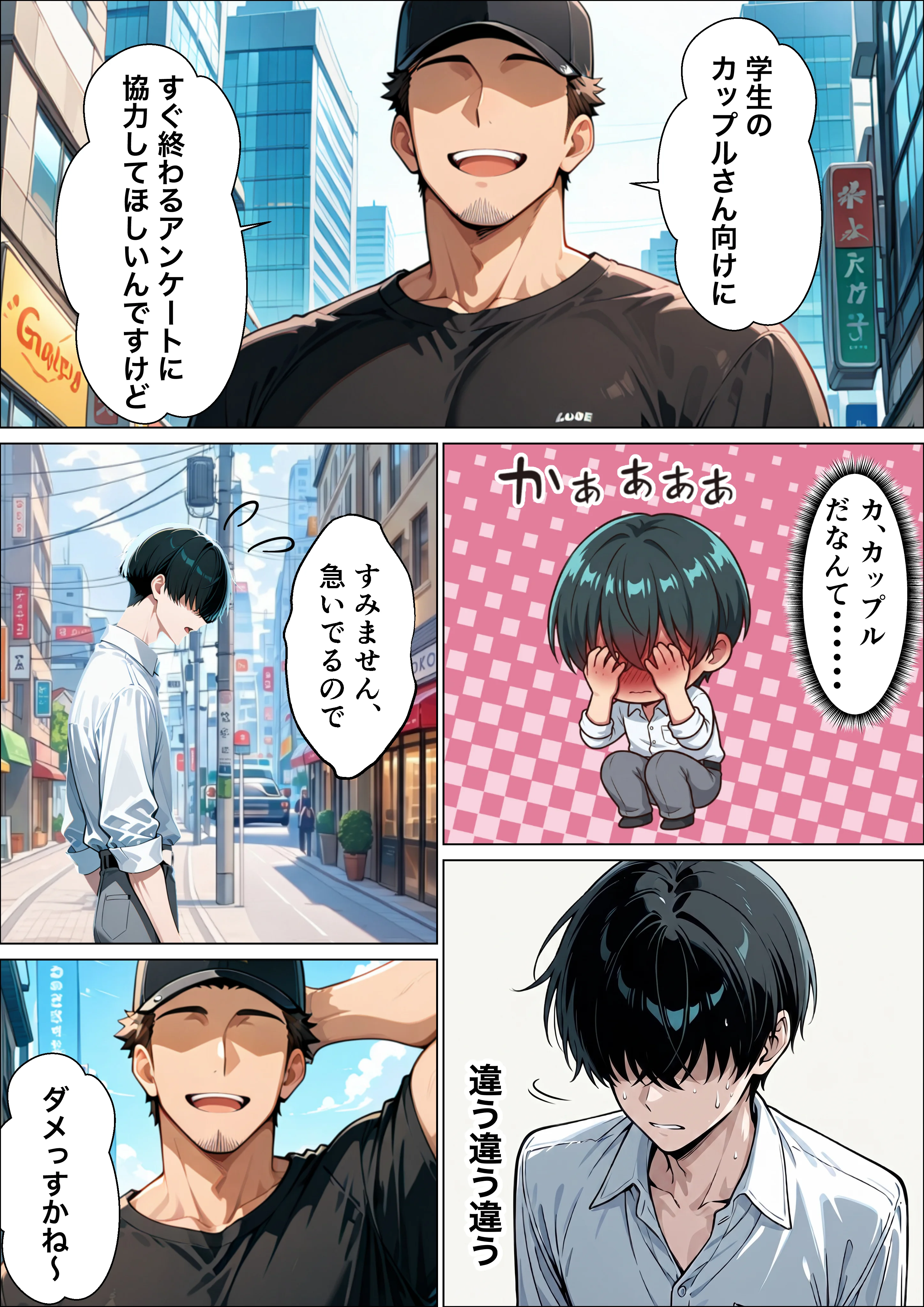 童貞陰キャの僕がクールギャルとマジックミラー車で生ハメセックスした話 羞恥・制服・学園もの サンプル20ページ目（たむりん）