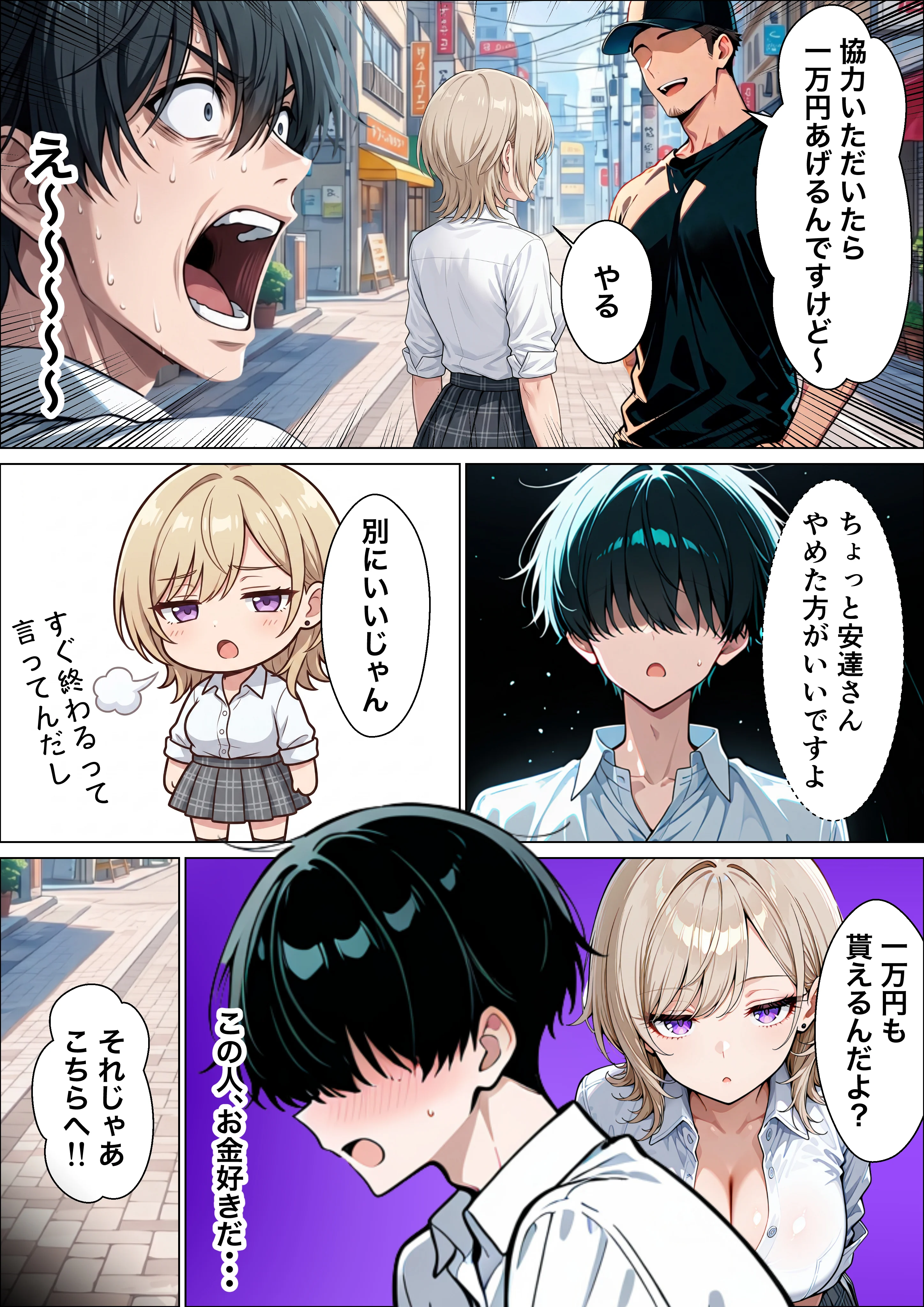 童貞陰キャの僕がクールギャルとマジックミラー車で生ハメセックスした話 羞恥・制服・学園もの サンプル21ページ目（たむりん）