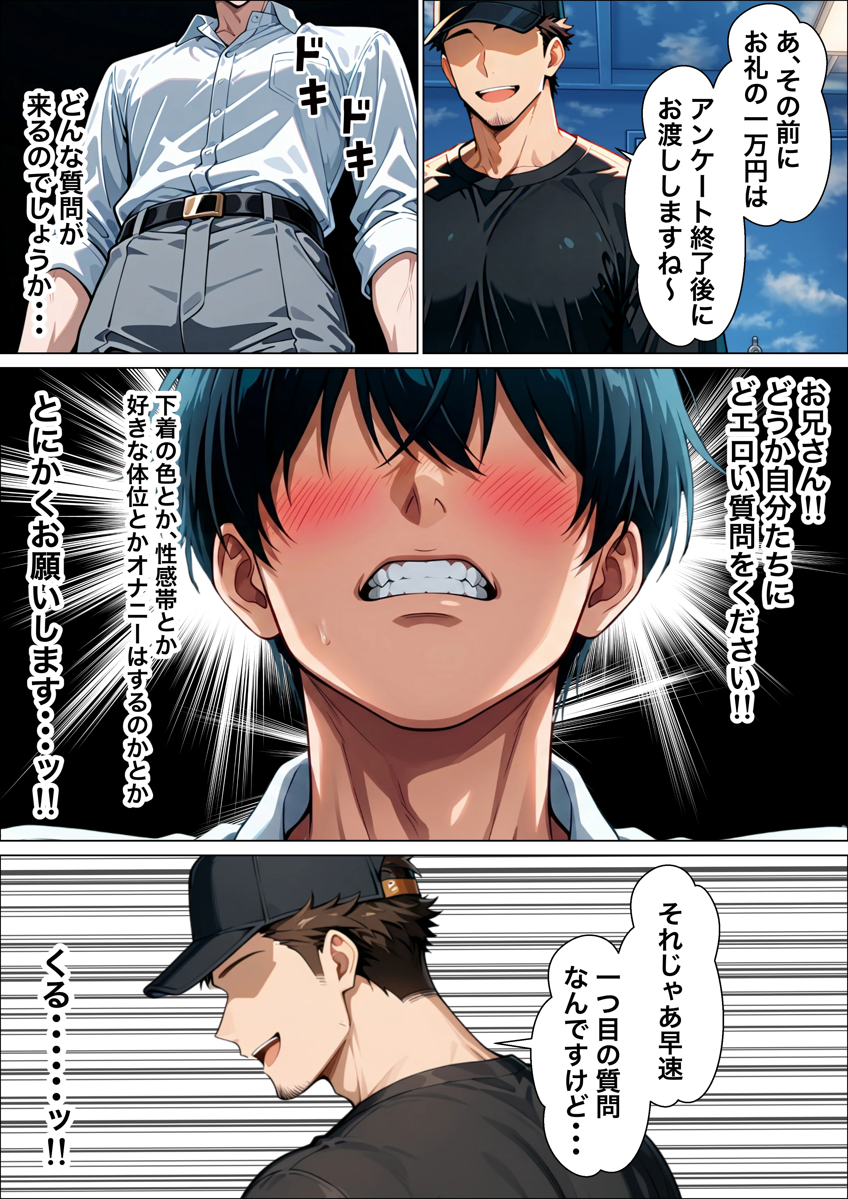 童貞陰キャの僕がクールギャルとマジックミラー車で生ハメセックスした話 羞恥・制服・学園もの サンプル25ページ目（たむりん）