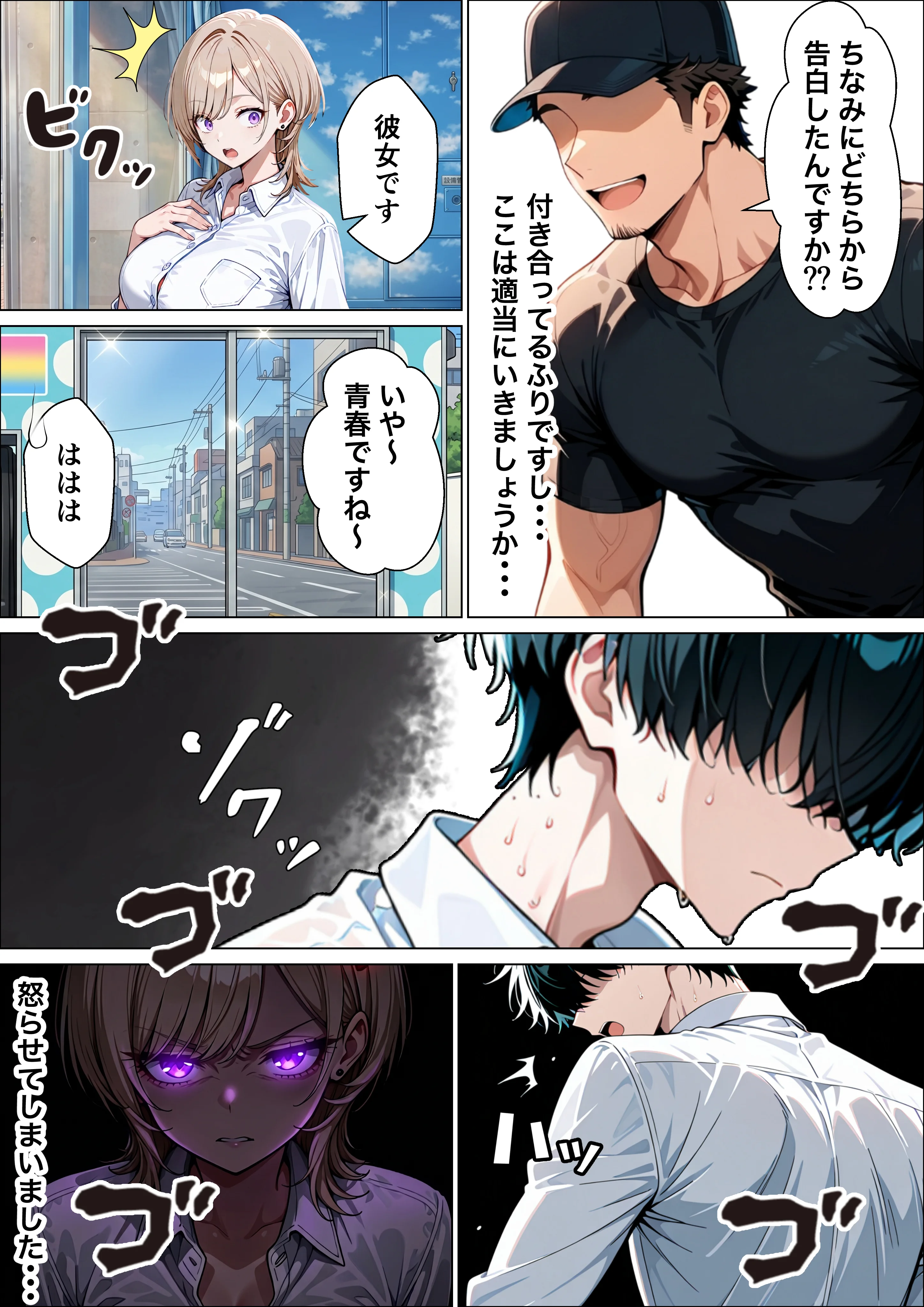 童貞陰キャの僕がクールギャルとマジックミラー車で生ハメセックスした話 羞恥・制服・学園もの サンプル29ページ目（たむりん）