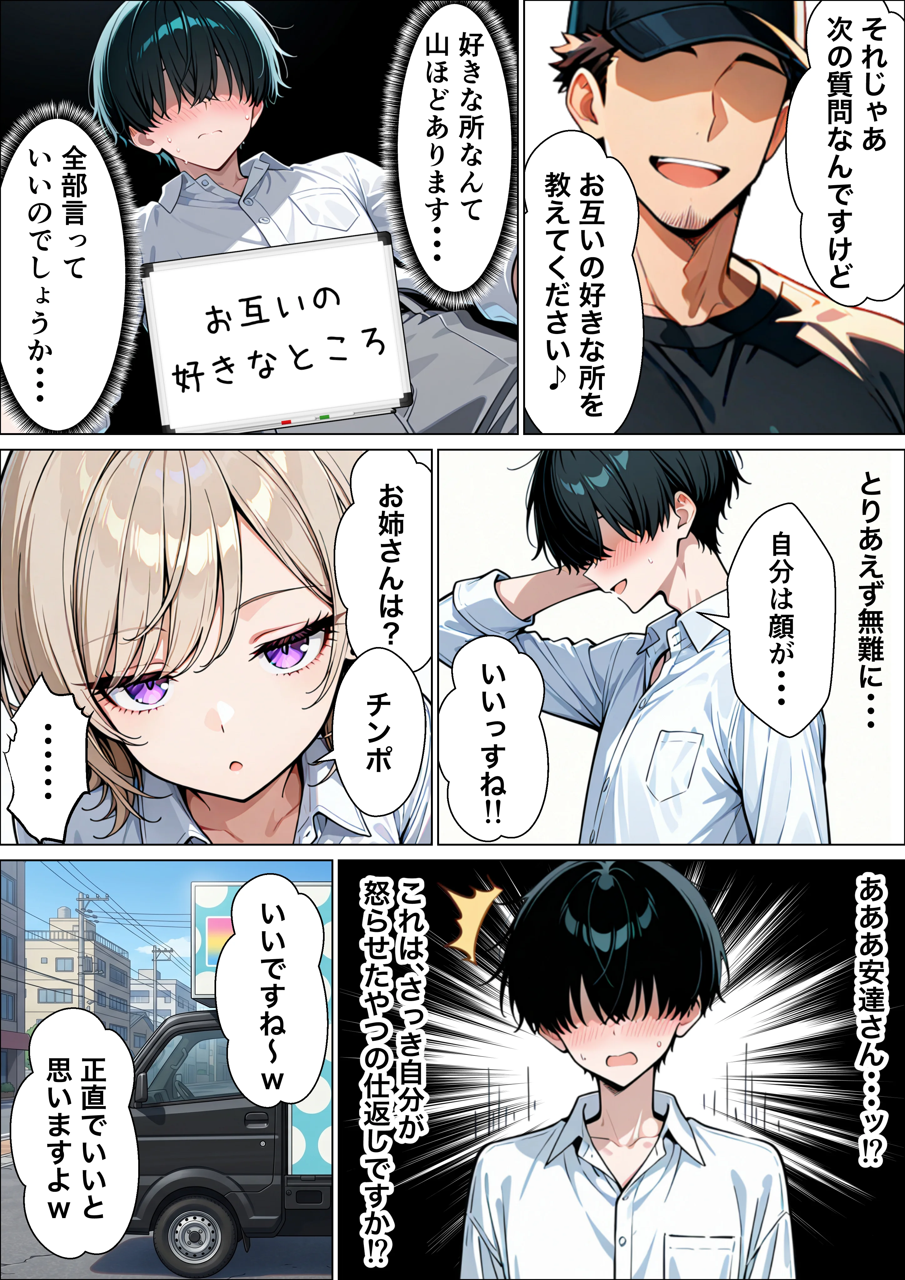 童貞陰キャの僕がクールギャルとマジックミラー車で生ハメセックスした話 羞恥・制服・学園もの サンプル30ページ目（たむりん）